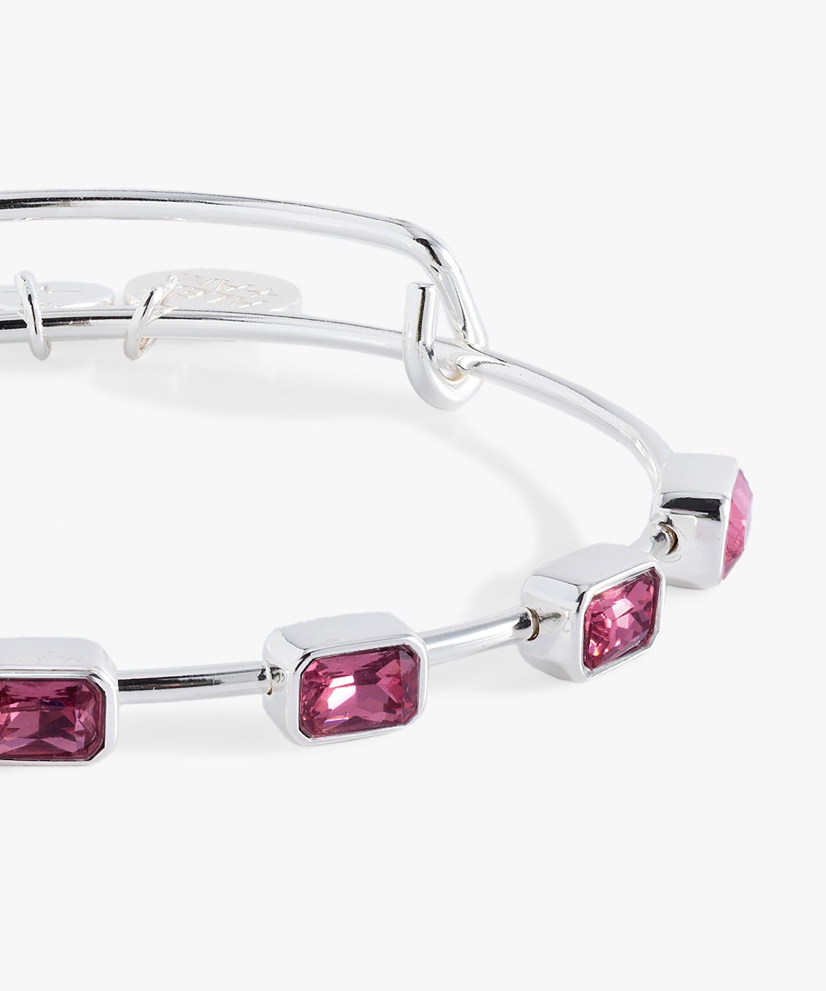 October Birthstone Emerald Cut Bangle