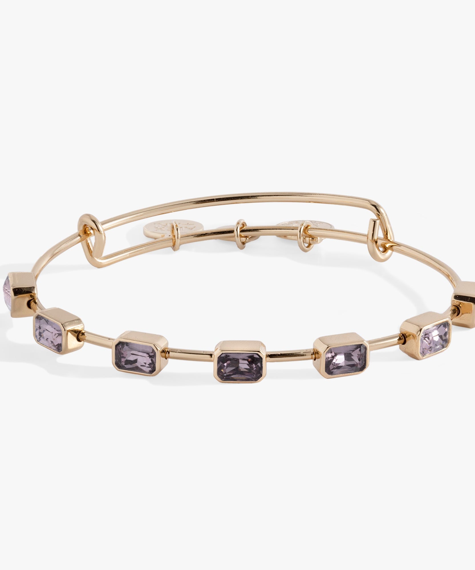 June Birthstone Emerald Cut Bangle