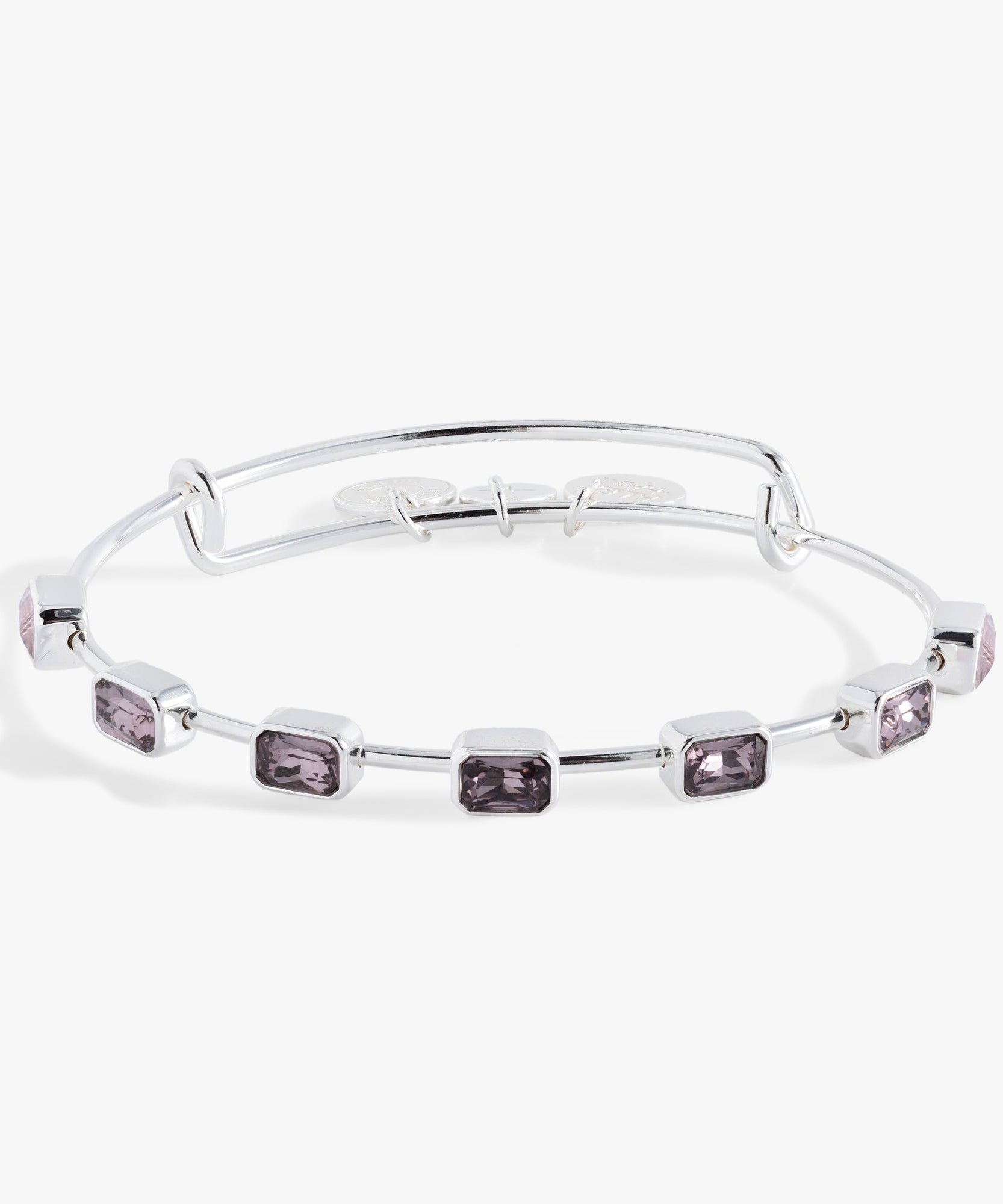 June Birthstone Emerald Cut Bangle