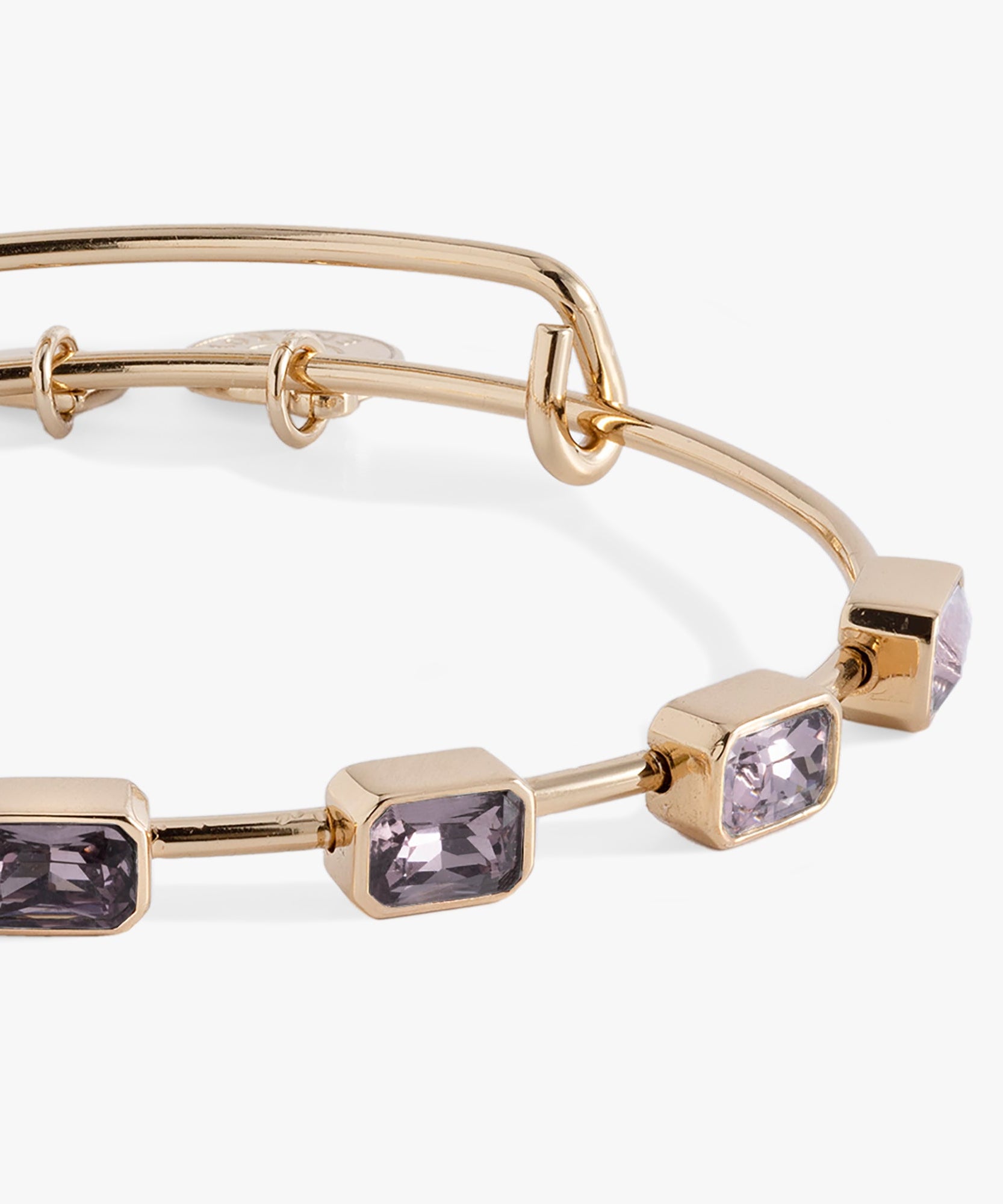 June Birthstone Emerald Cut Bangle