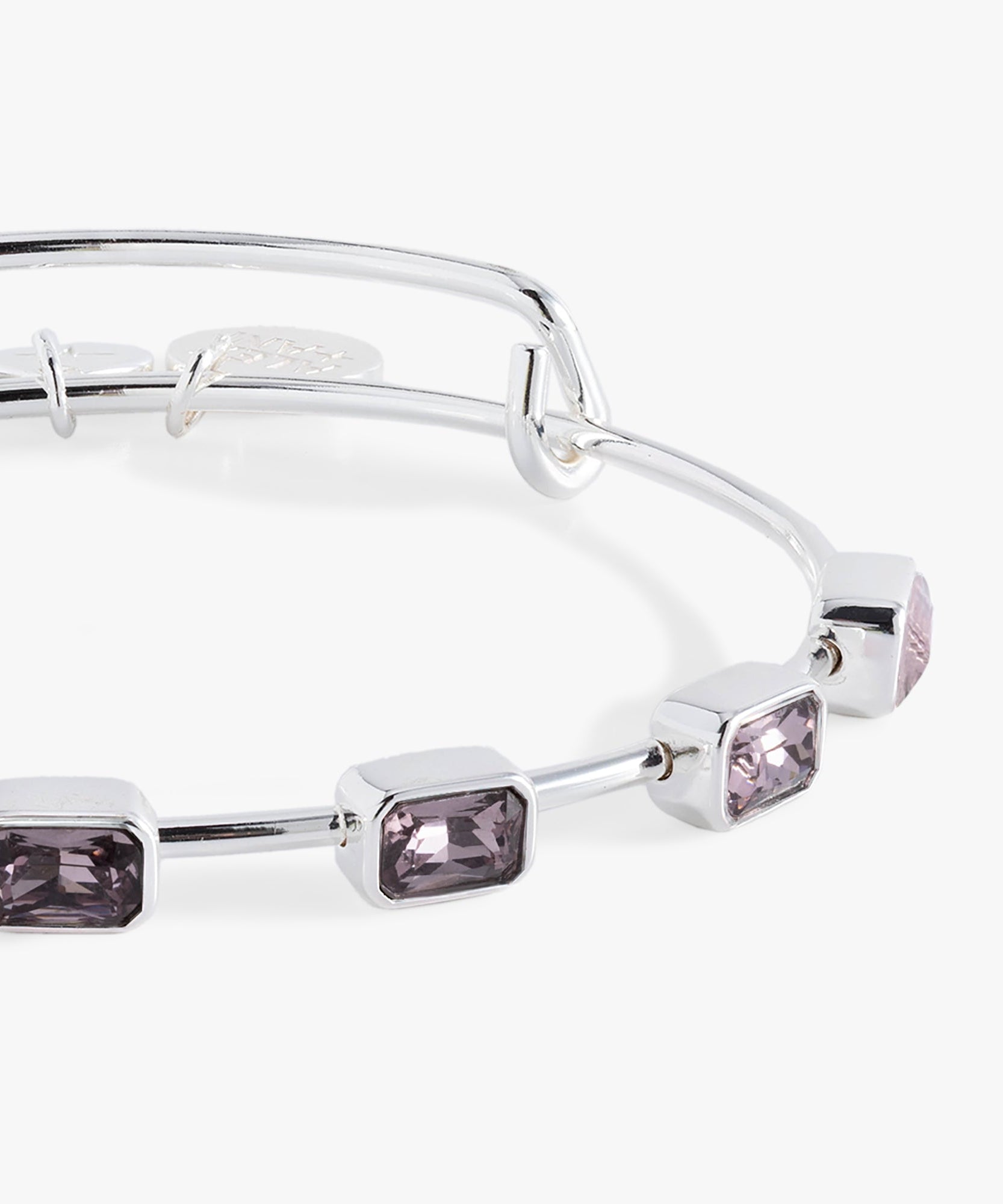 June Birthstone Emerald Cut Bangle