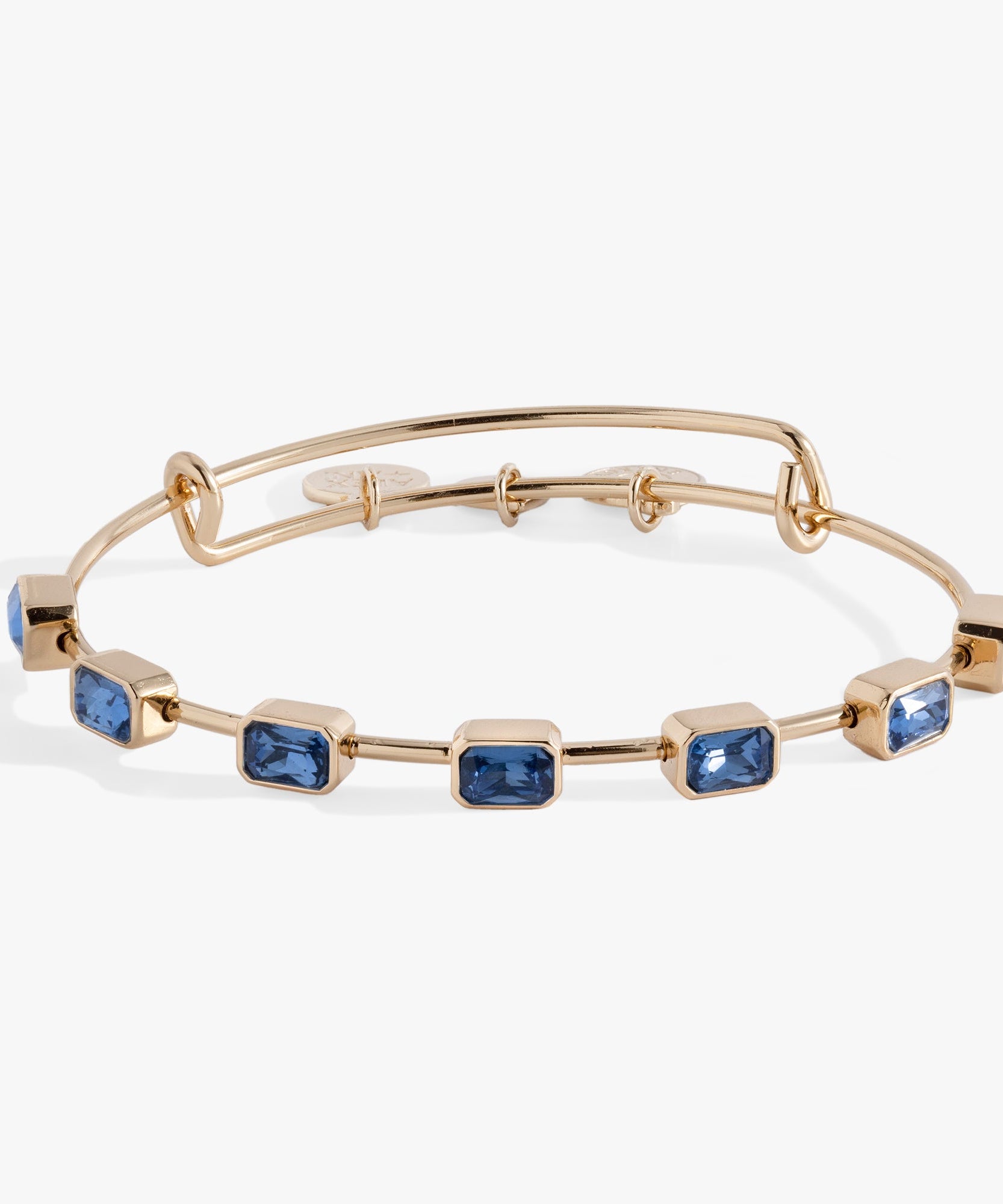 September Birthstone Emerald Cut Bangle