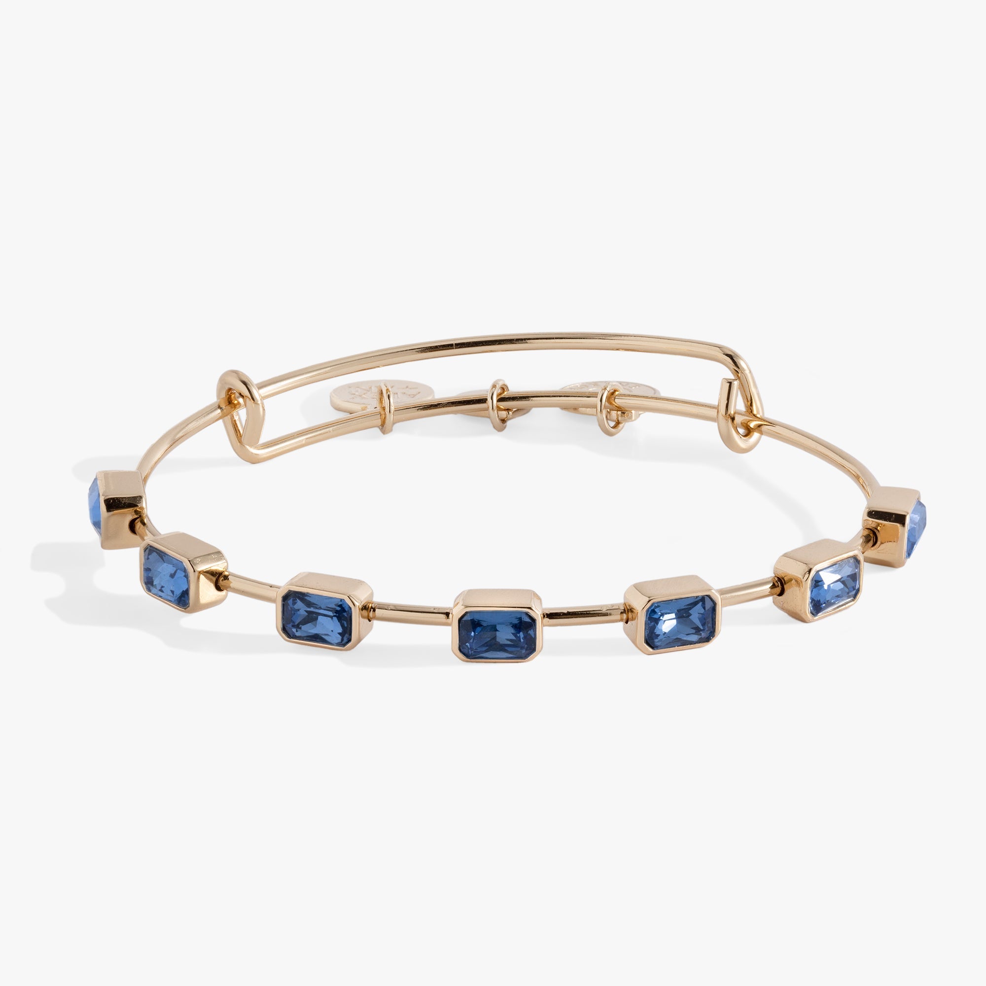 September Birthstone Emerald Cut Bangle