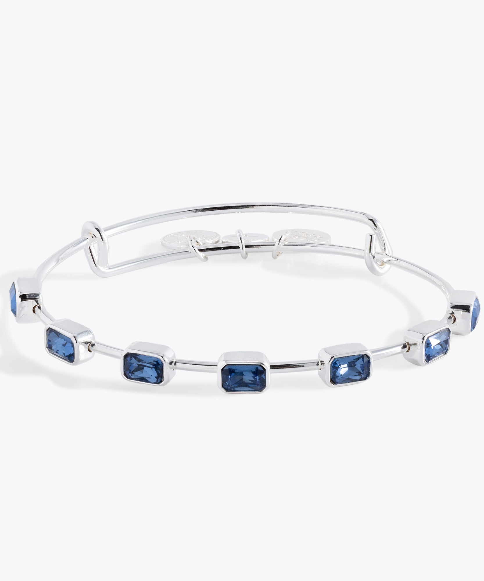 September Birthstone Emerald Cut Bangle
