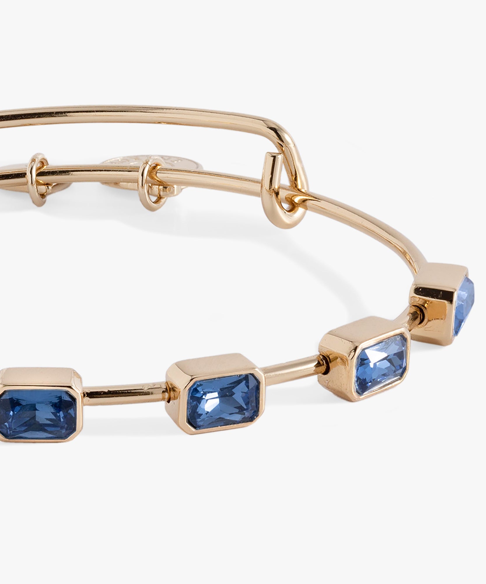 September Birthstone Emerald Cut Bangle