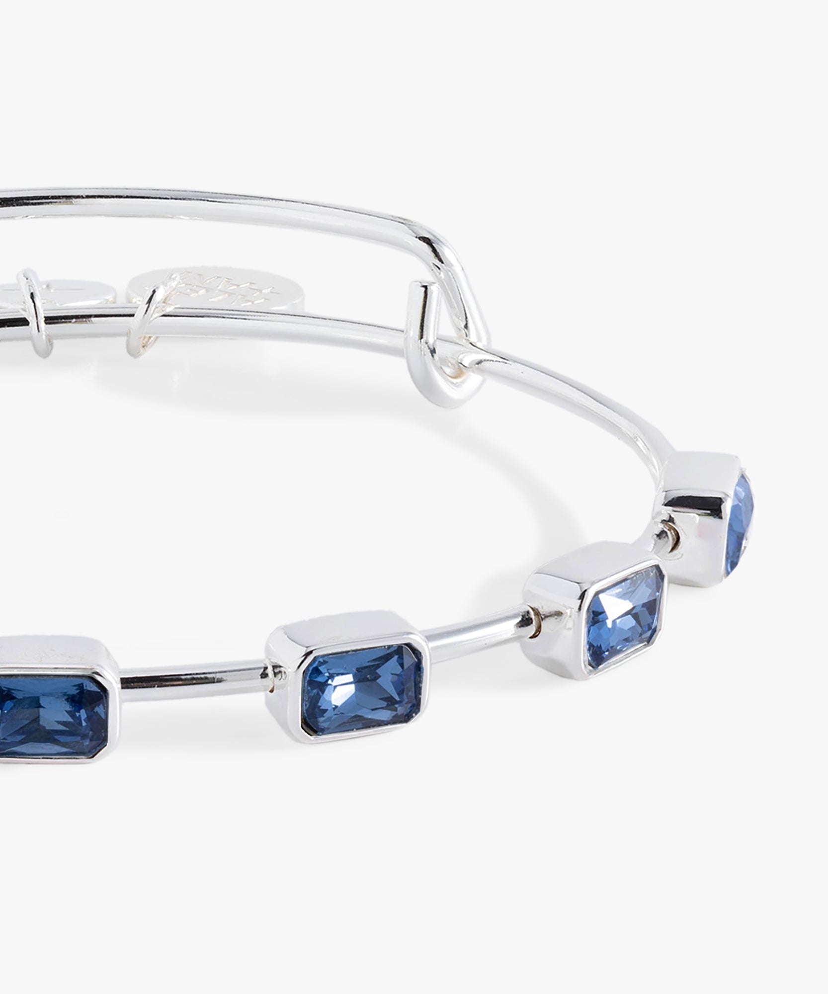 September Birthstone Emerald Cut Bangle