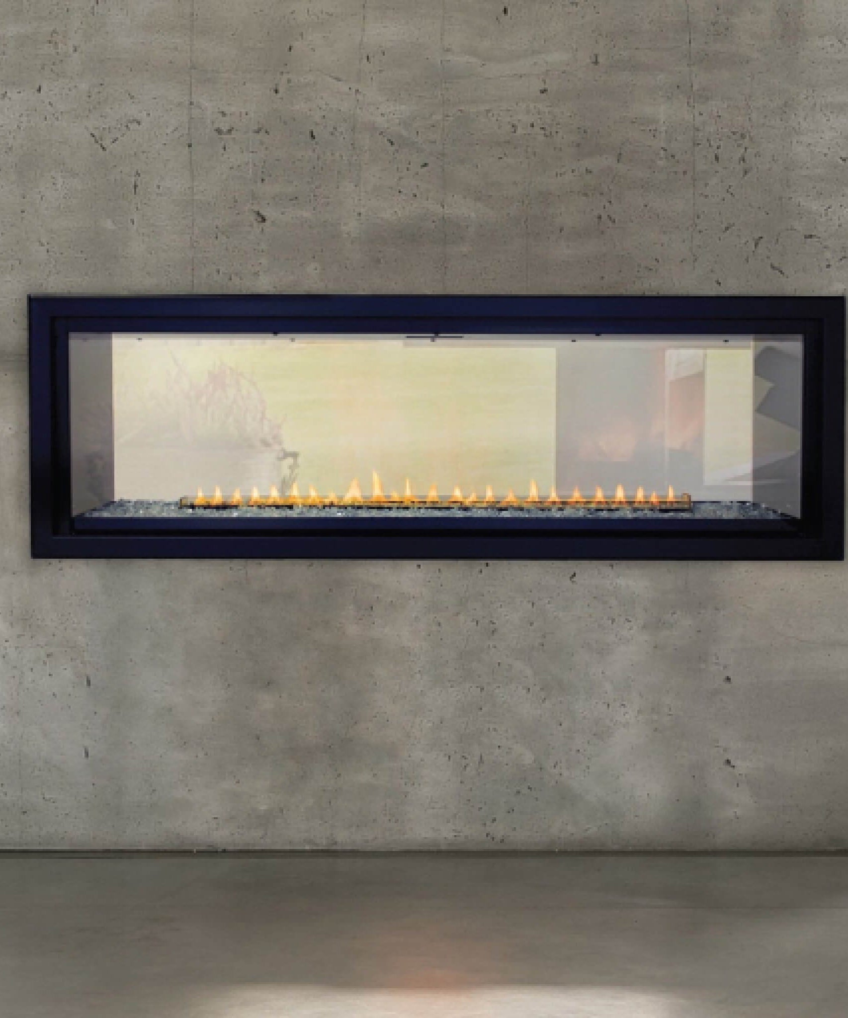 Empire Comfort Systems Boulevard 48-Inch Natural Gas Vent Free See Through Linear Fireplace [VFLB48SP90N] (SAK28451)