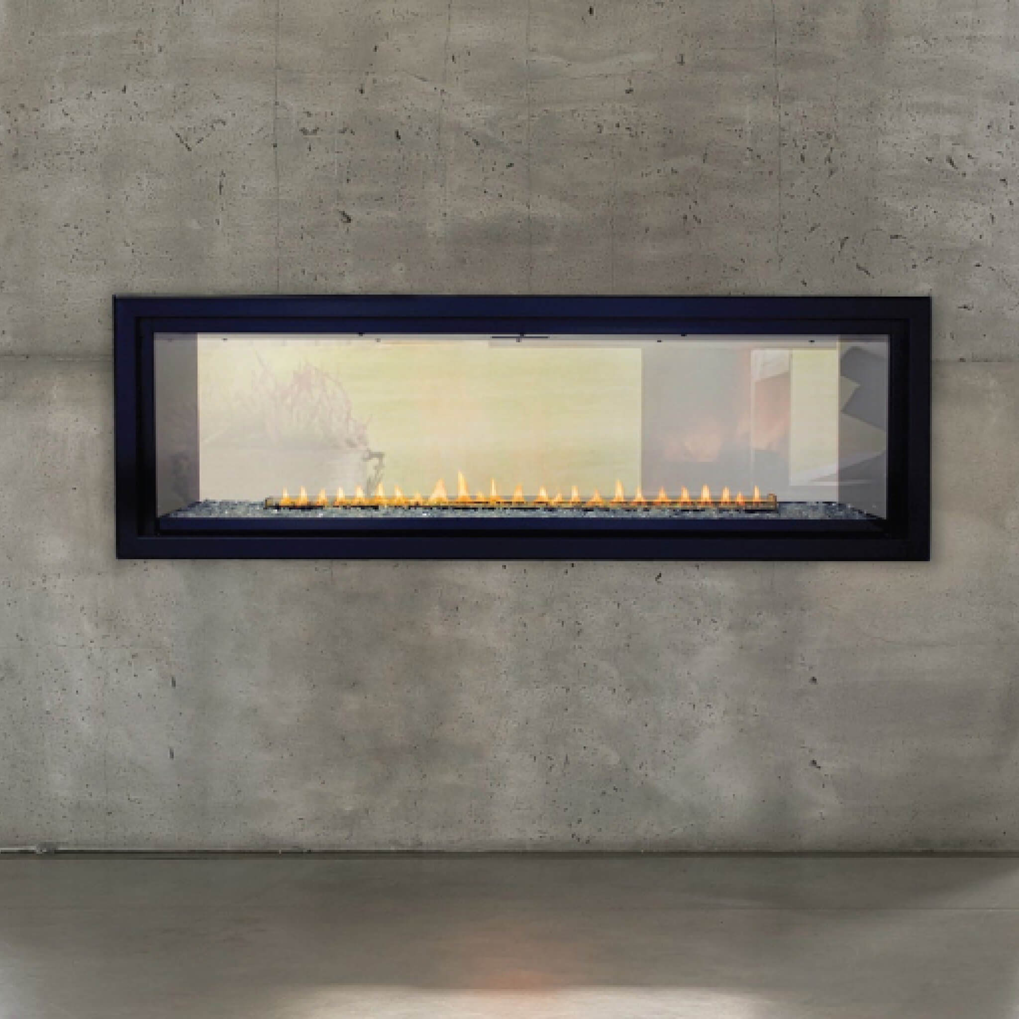 Empire Comfort Systems Boulevard 48-Inch Natural Gas Vent Free See Through Linear Fireplace [VFLB48SP90N] (SAK28451)
