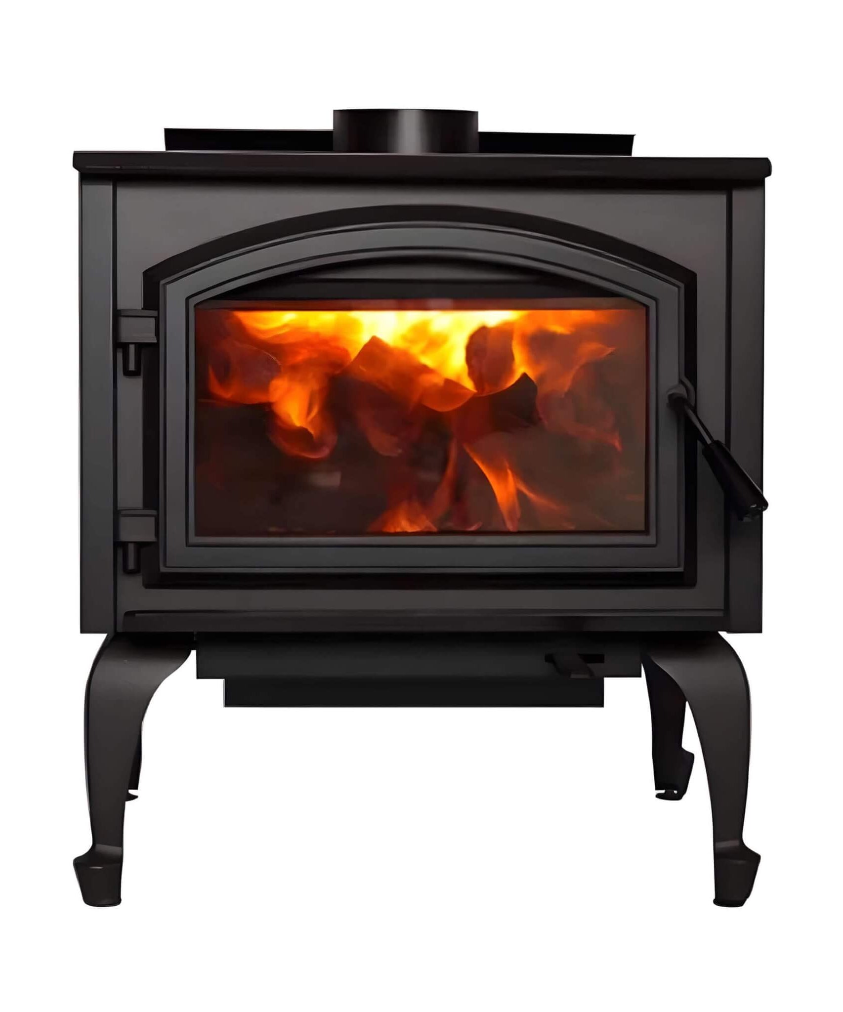 Empire Stove Gateway 2300 26-Inch Freestanding Metallic Black Wood Burning Fireplace [WB23FS] (SAK40618)