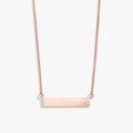Bar Necklace with Crystal Accent