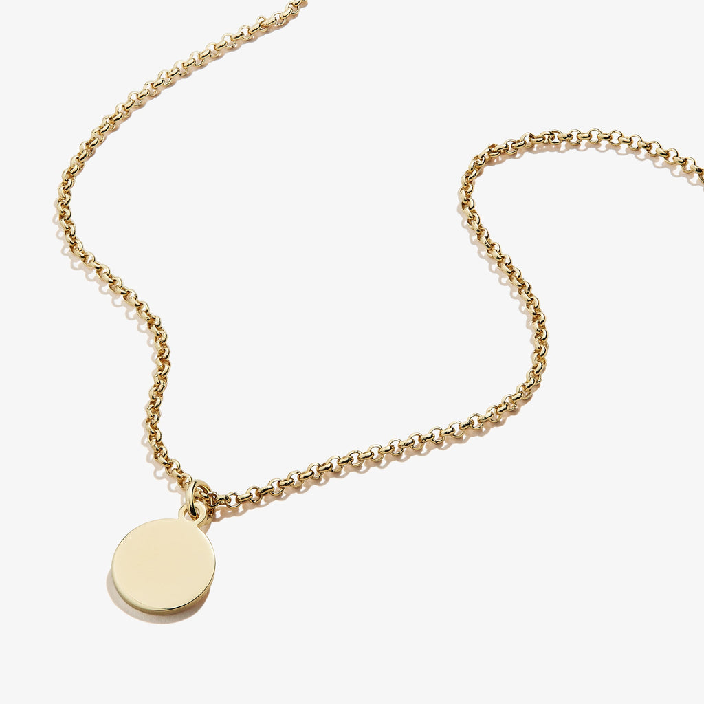 Small Circle Charm Necklace, 19''