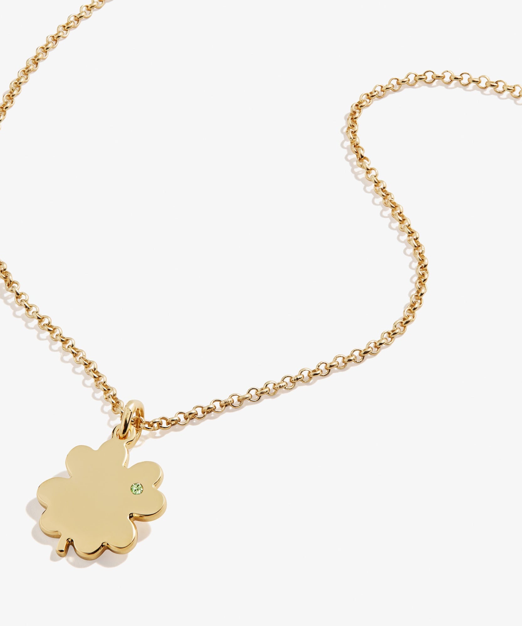 Four-Leaf Clover Necklace, 21"