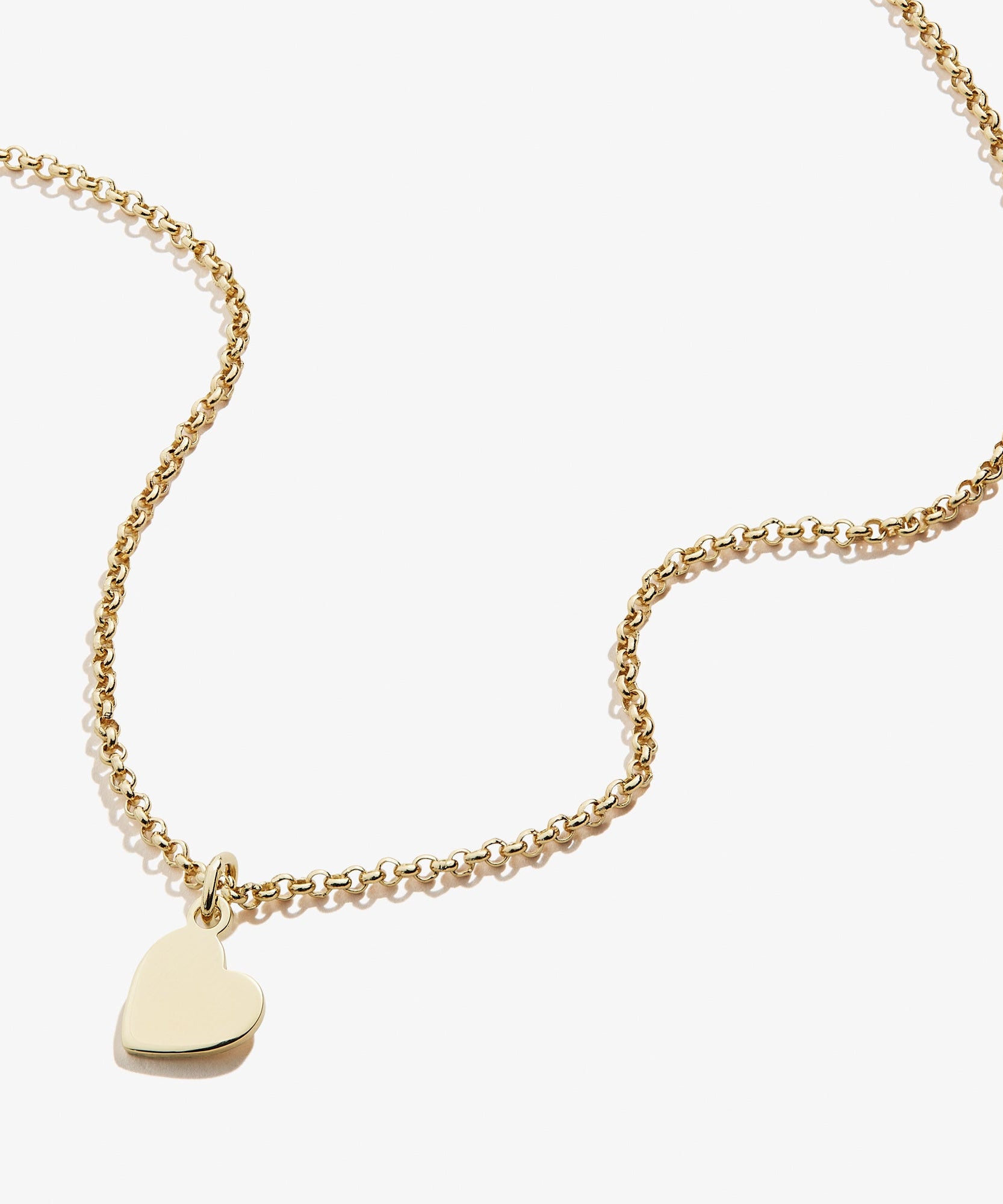 Small Heart Charm Necklace, 19''