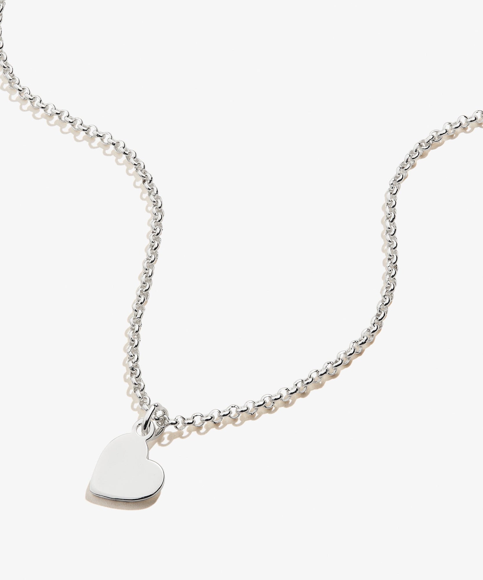 Small Heart Charm Necklace, 19''