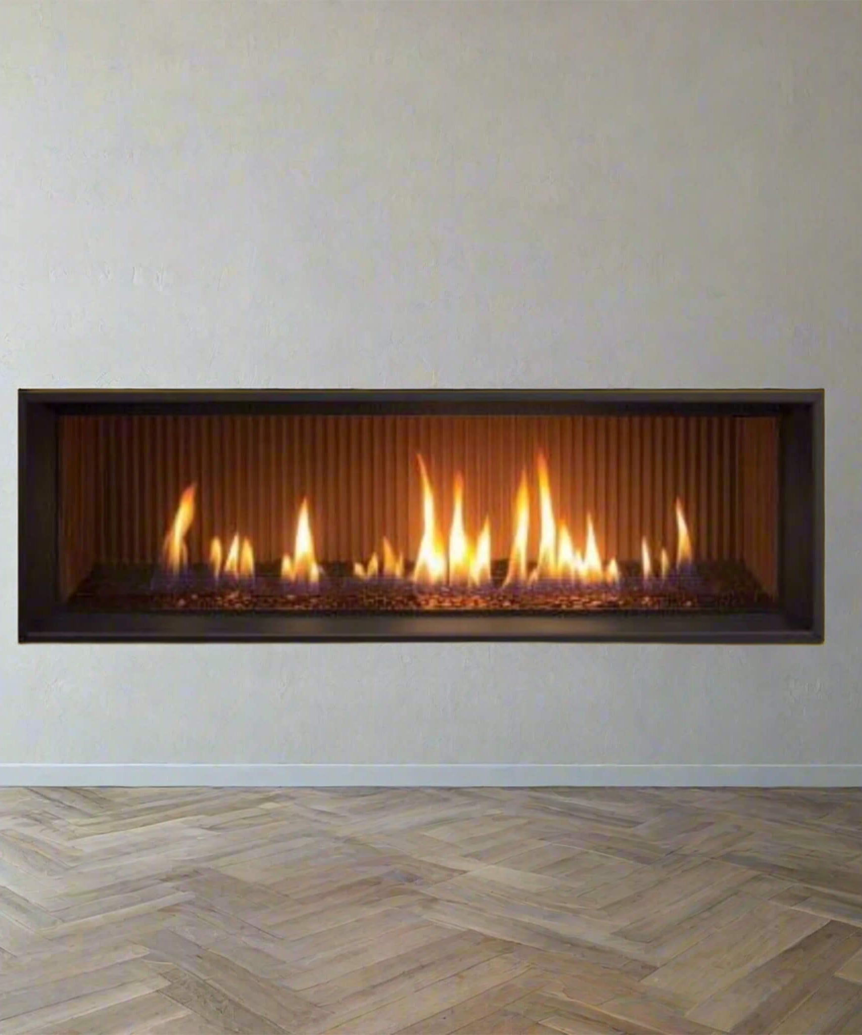 Enviro Linear Nova Direct Vent Natural Gas Fireplace With Burner Tray, Vermiculite, Steel Liner & LP Conversion Kit [C44-2] (SAK45387)