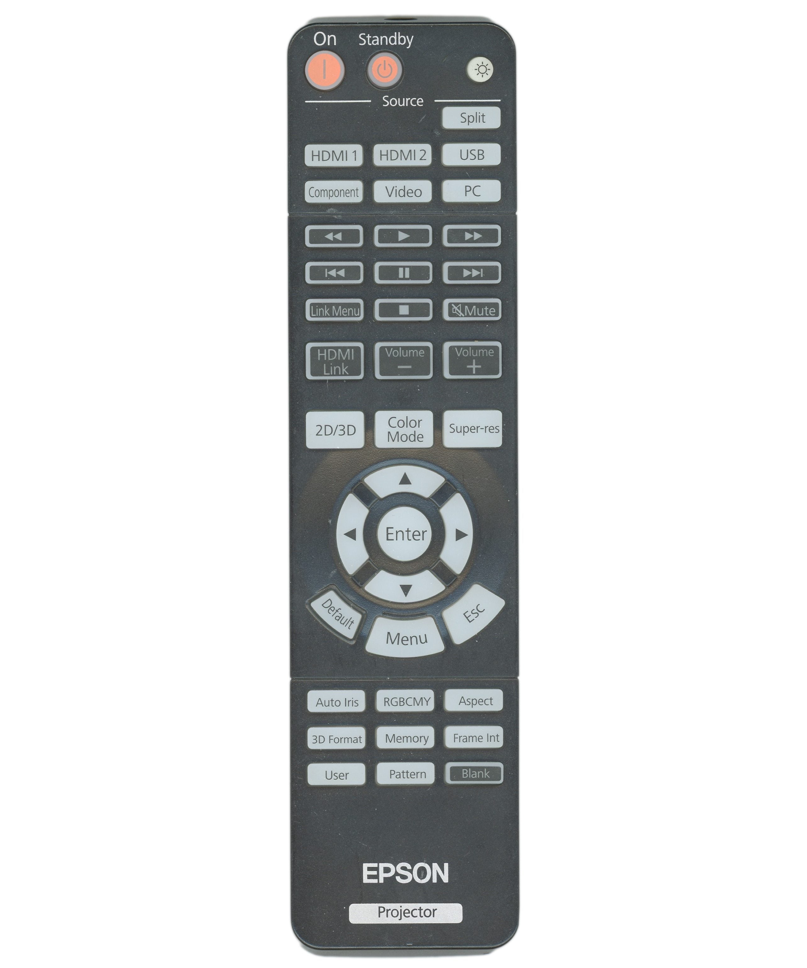 Epson 158198400 IR Remote Control for PowerLite and Pro Cinema Projectors - 158198400