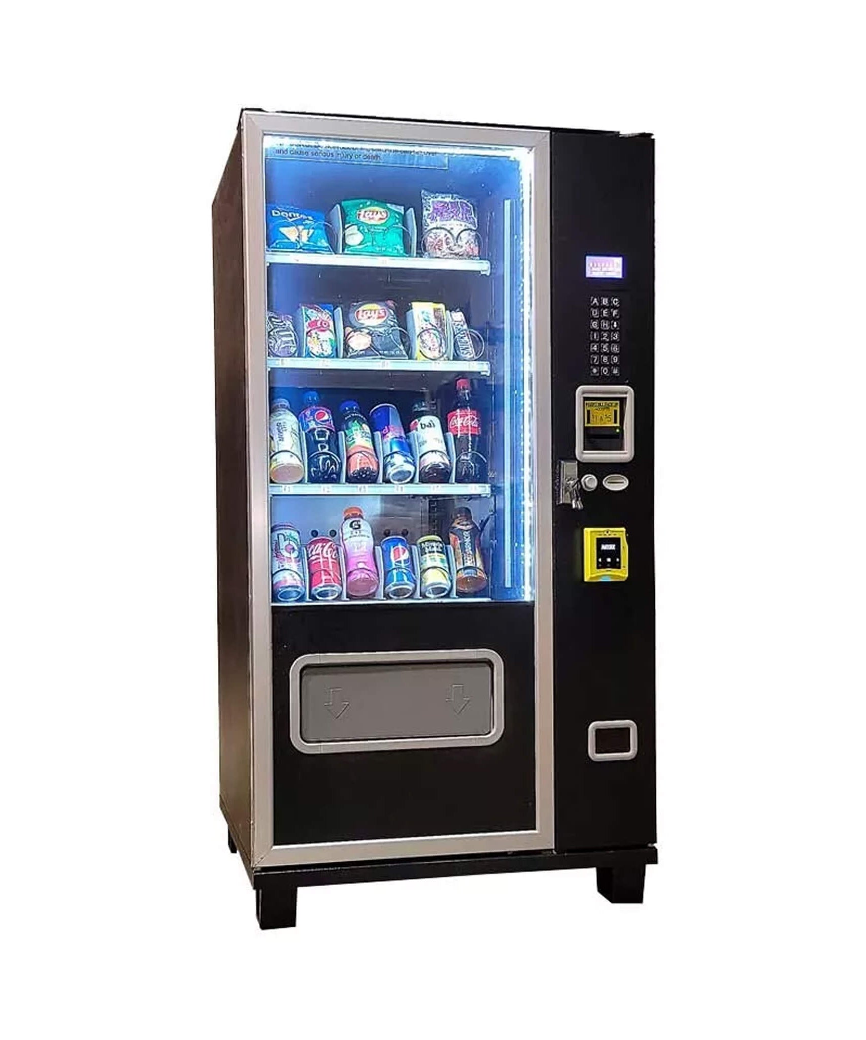 Epx 5FT Snacks And Drinks Combo Vending Machine With Refrigeration And Bill Acceptor [G424] (SAK51689)