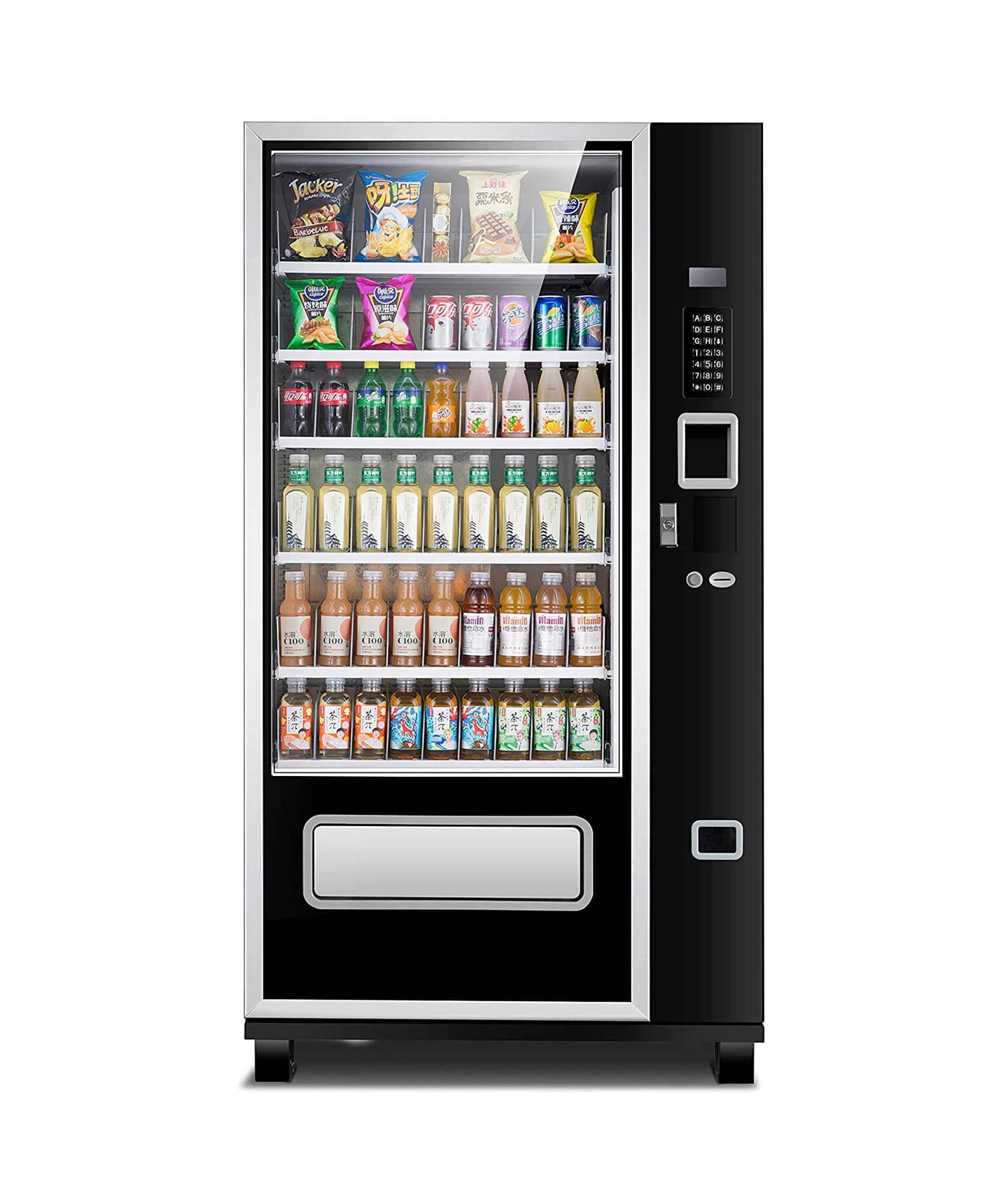 Epx Large 6FT Snacks And Drinks Combo Vending Machine With Dual Zone Refrigeration And Bill Acceptor [EP-G654] (SAK47539)