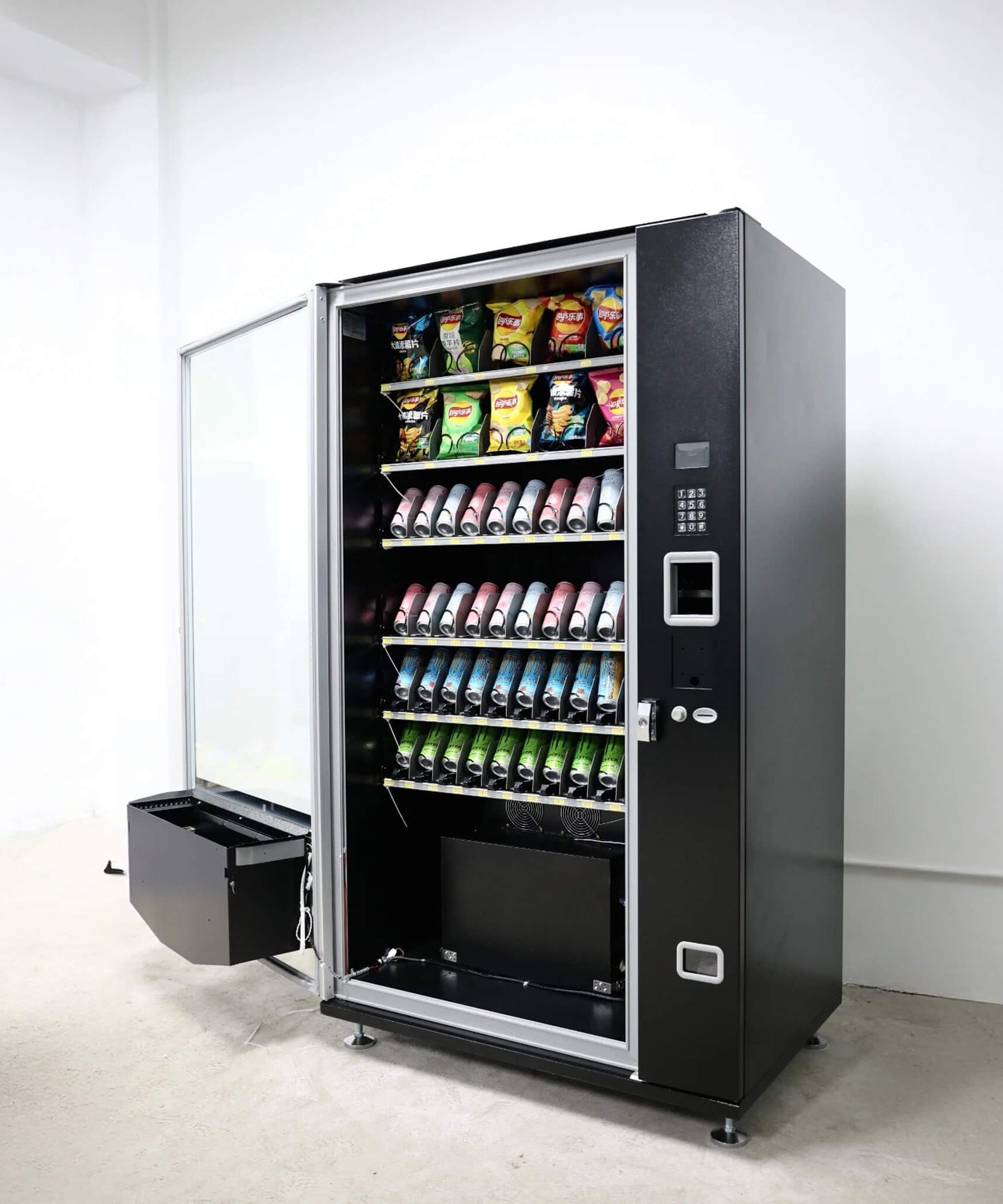 Epx Extra Large 6FT Snacks And Drinks Combo Vending Machine With Dual Zone Refrigeration And Bill Acceptor [EP-G660] (SAK12960)