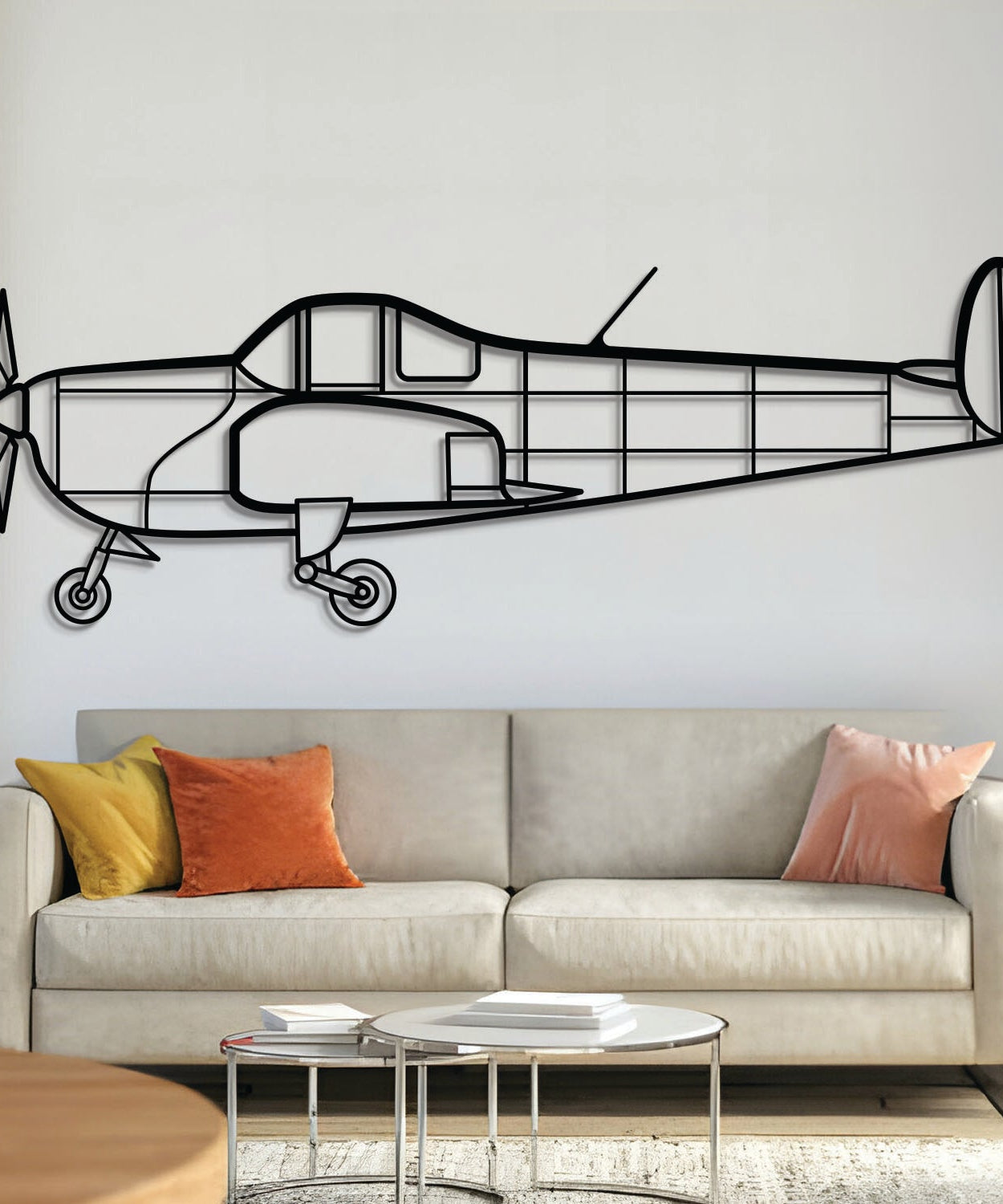 Ercoupe 415-C Metallflugzeug Wandkunst - NCP0066