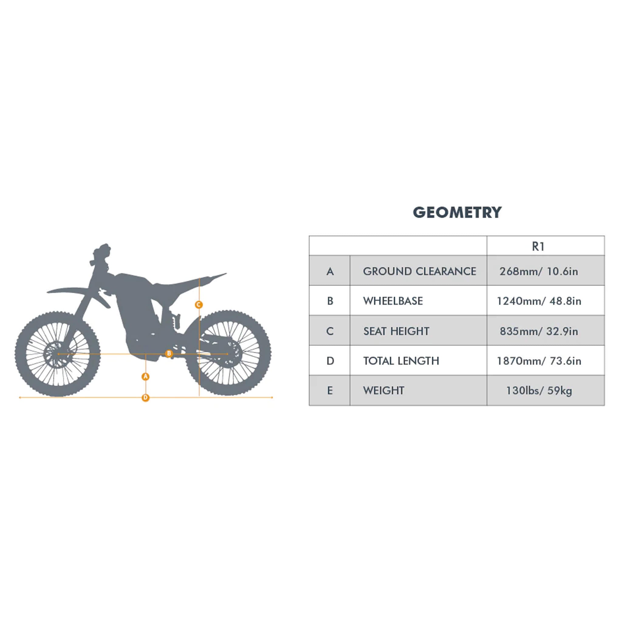 Eunorau R1 72V35AH 8000W All-Terrain Off-Road Electric Dirt Bike (SAK25097)