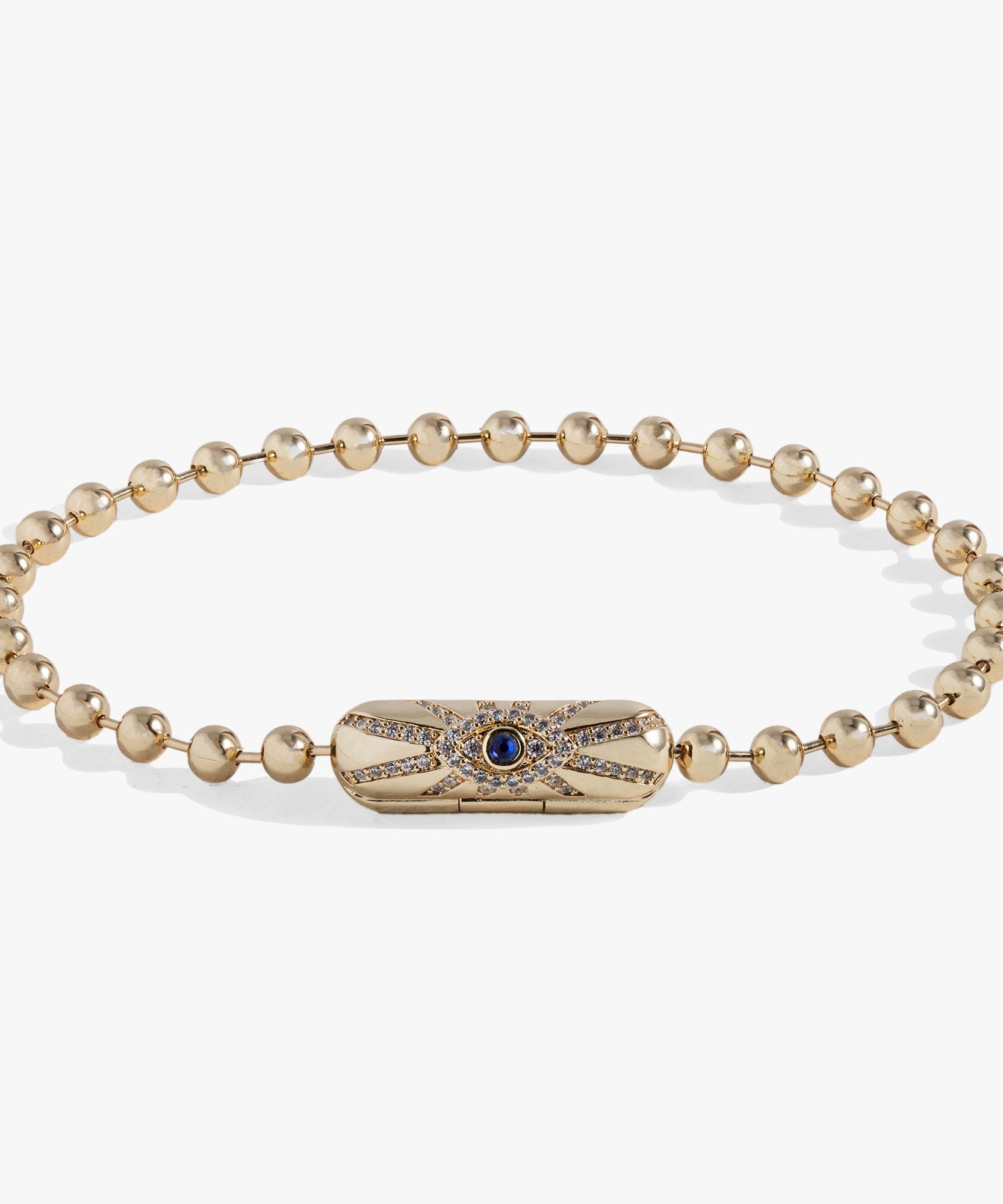 Evil Eye Barrel Closure Bracelet
