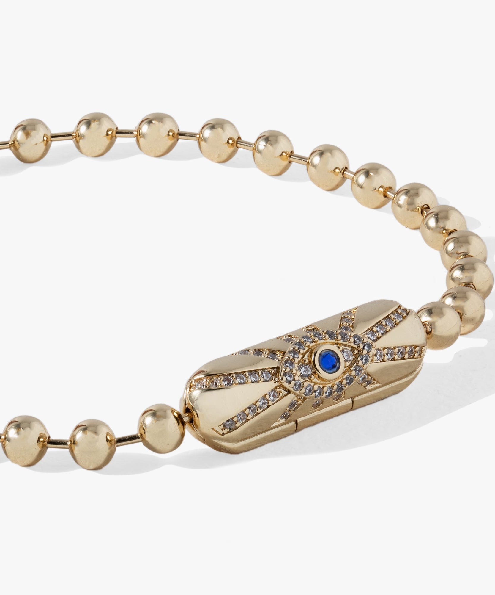 Evil Eye Barrel Closure Bracelet