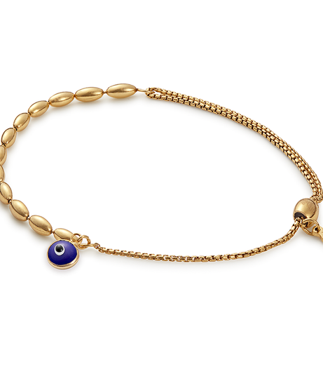 Evil Eye Pull Chain Bracelet