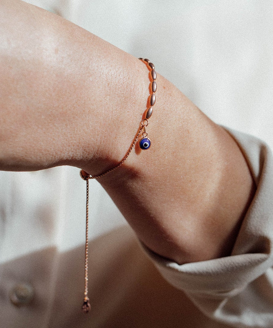 Evil Eye Pull Chain Bracelet