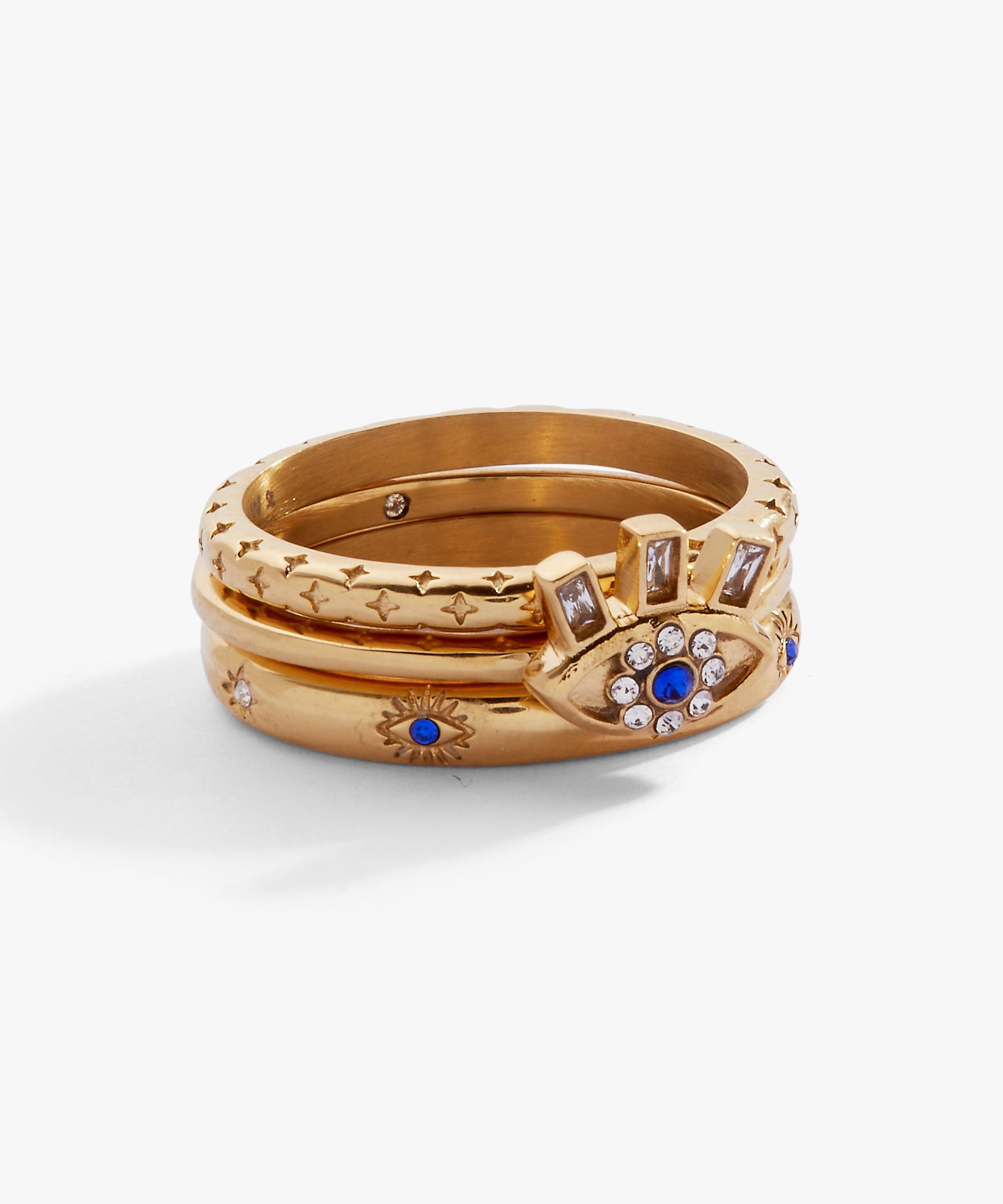 Evil Eye Stacking Ring Set of 3