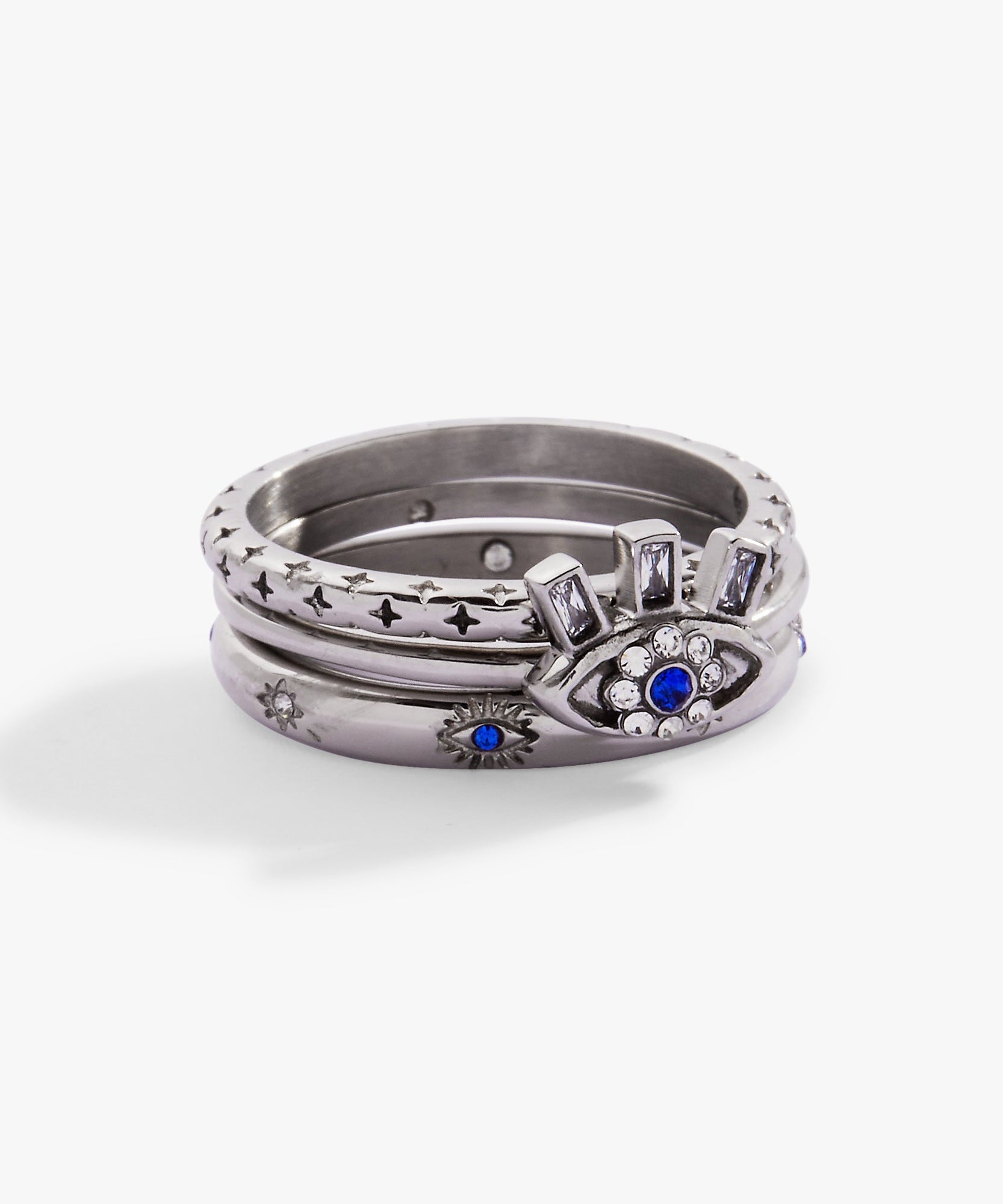 Evil Eye Stacking Ring Set of 3