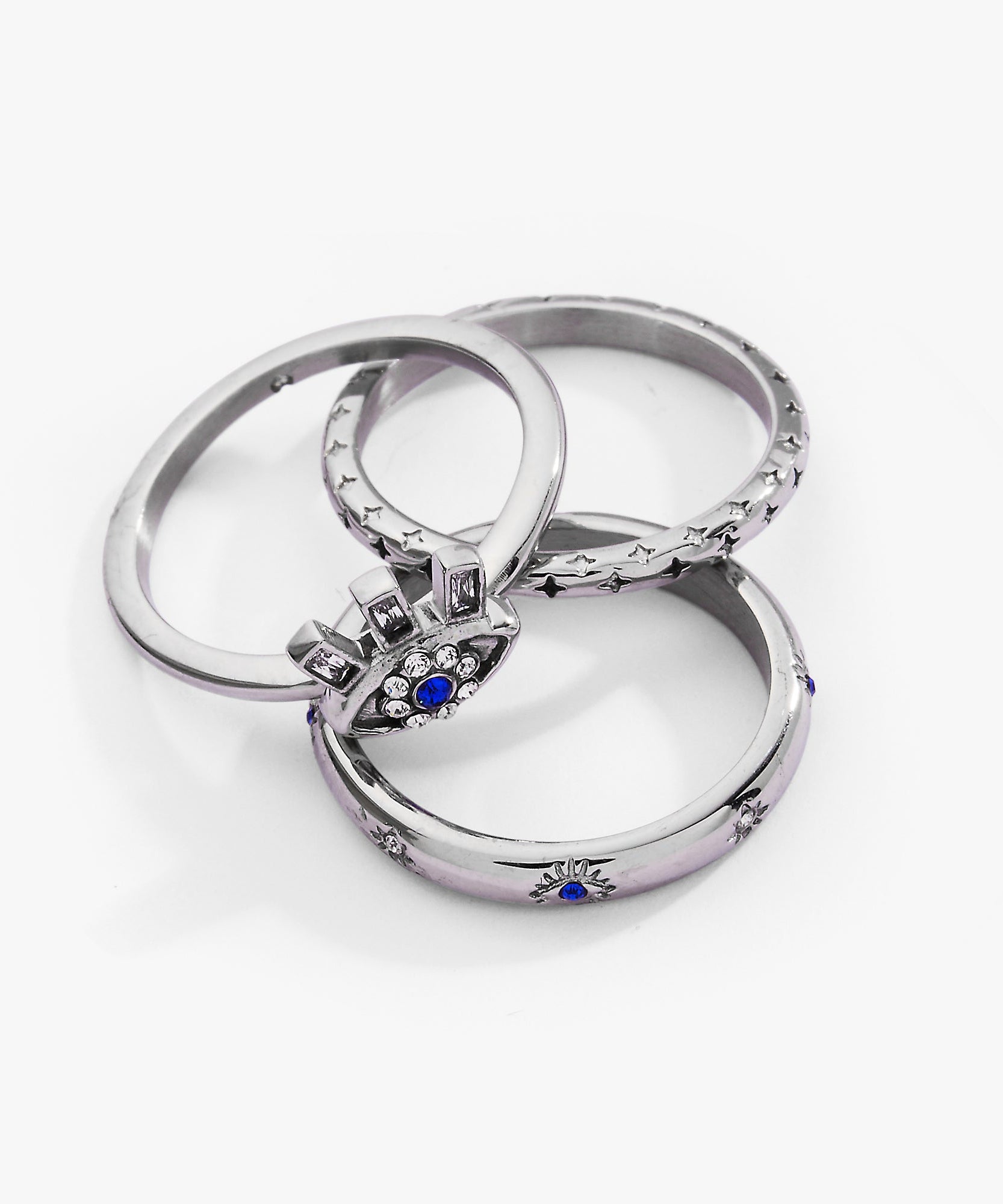 Evil Eye Stacking Ring Set of 3