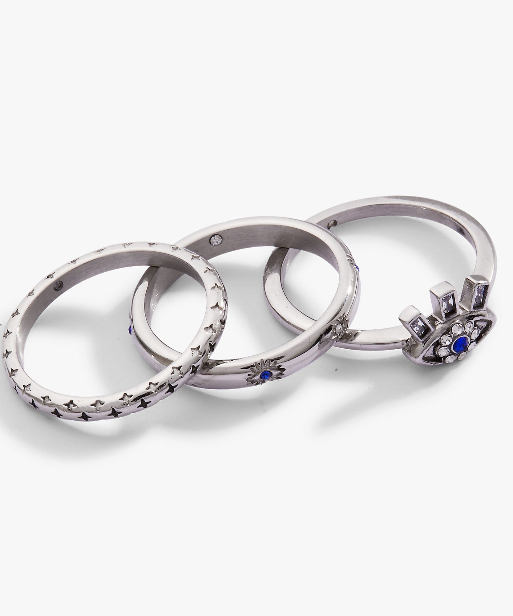 Evil Eye Stacking Ring Set of 3