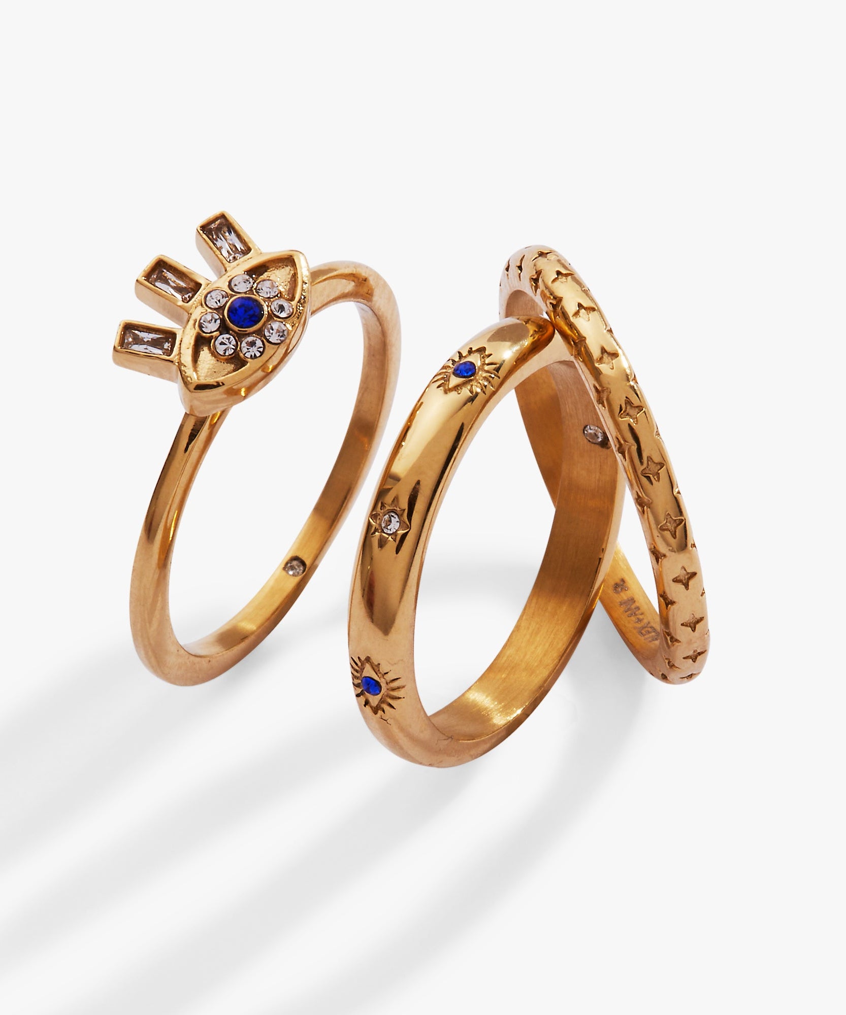 Evil Eye Stacking Ring Set of 3
