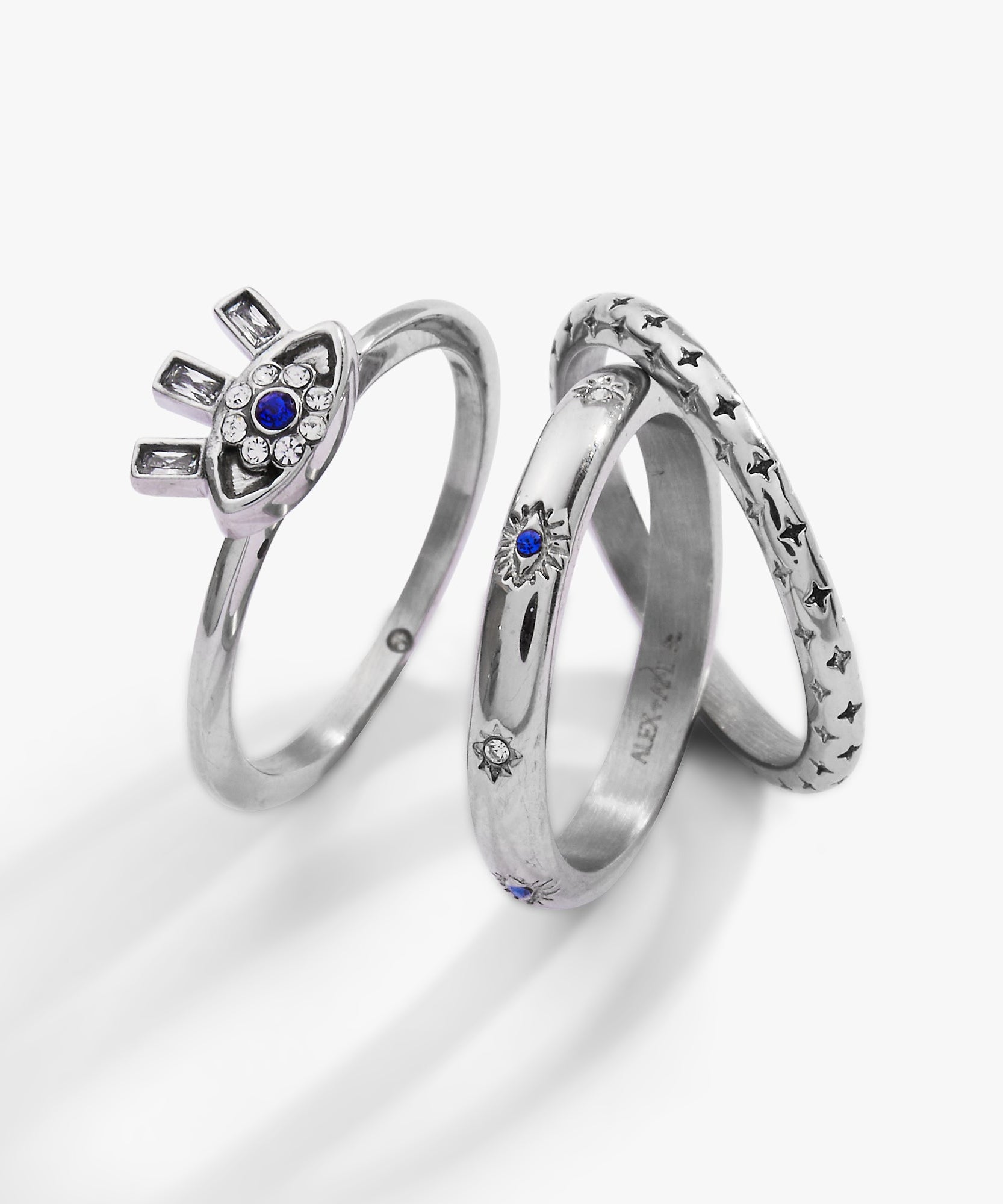 Evil Eye Stacking Ring Set of 3