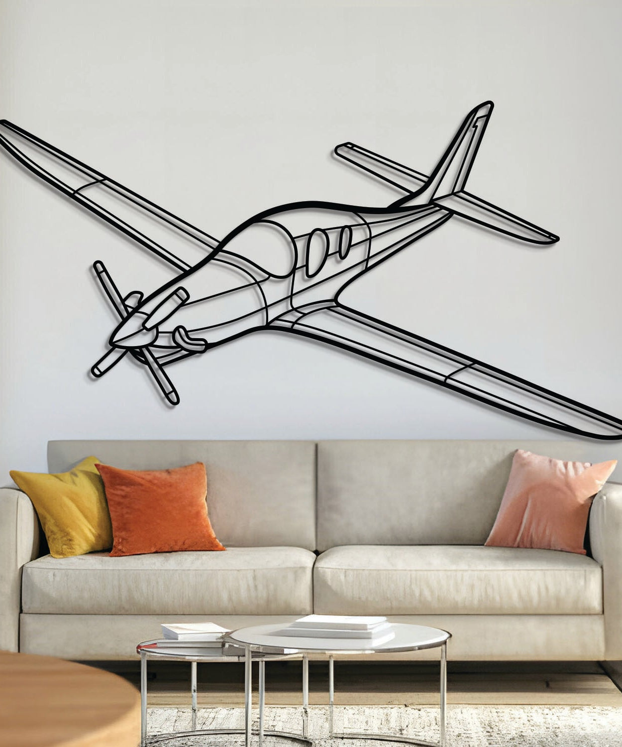 Evolution Winkelmetall Flugzeug Wandkunst - NCP0420