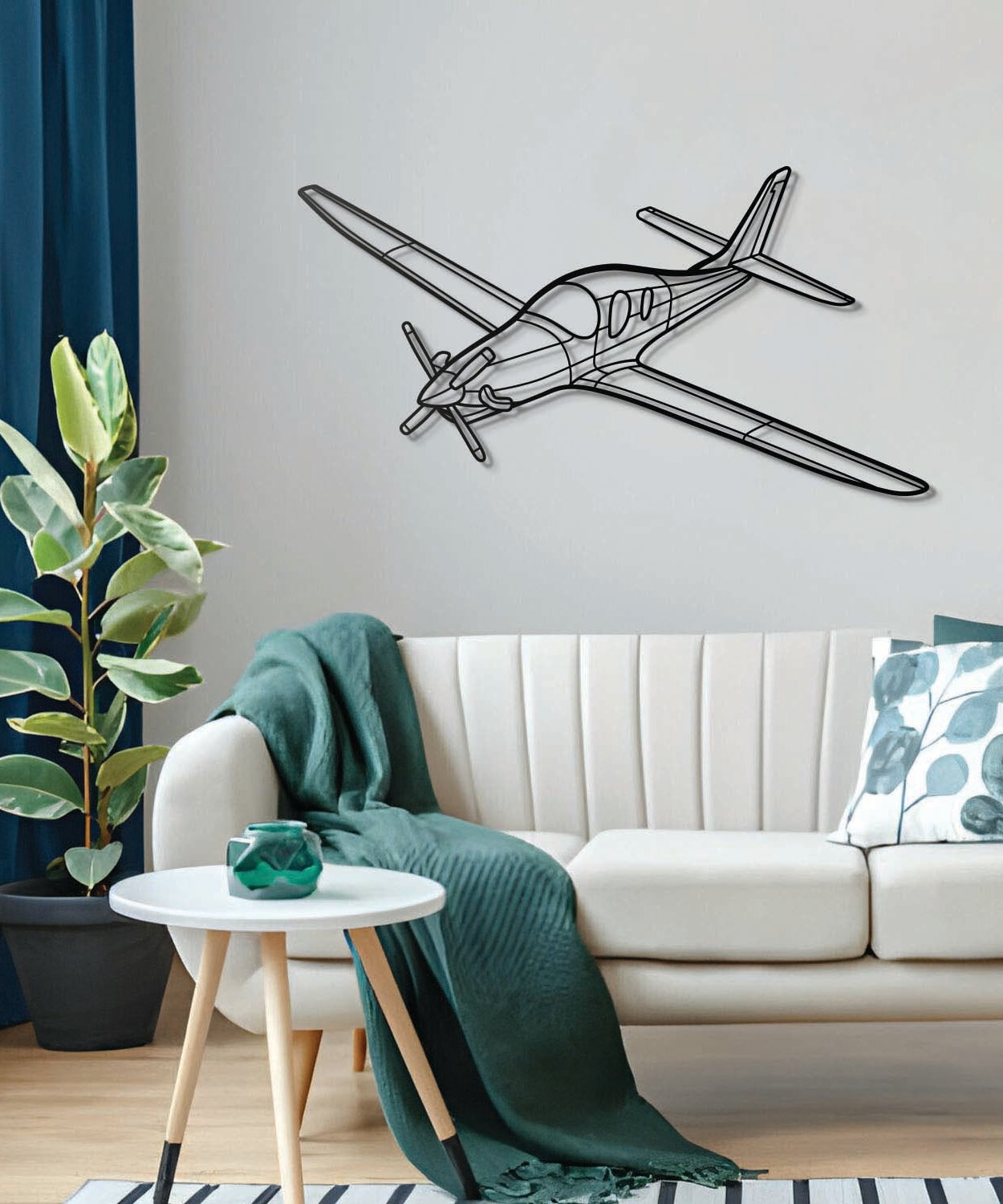 Evolution Winkelmetall Flugzeug Wandkunst - NCP0420