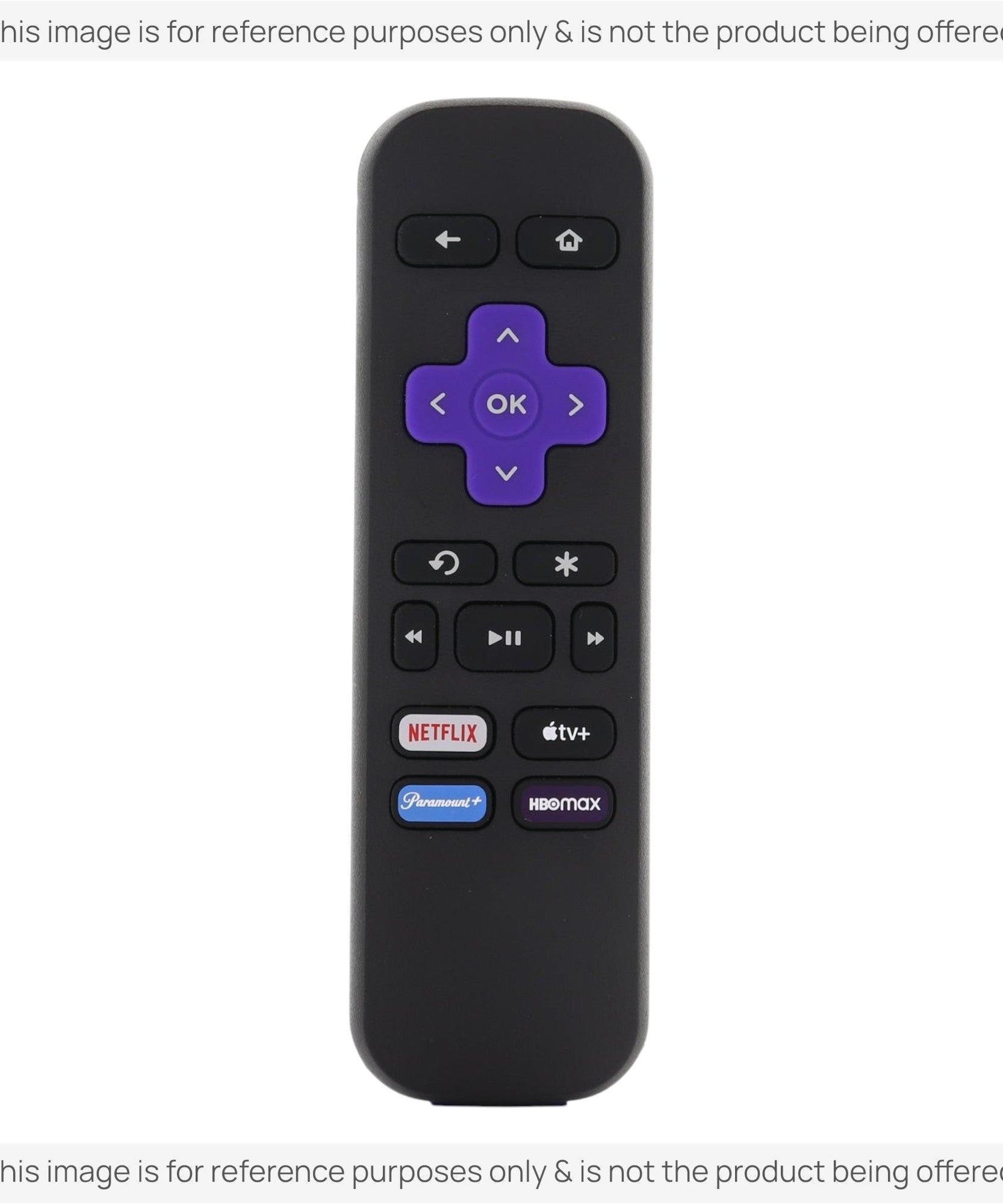 Substitute for Roku RC-ALIR EXPRESS Streaming Remote Control 3026000025 [RRST01]