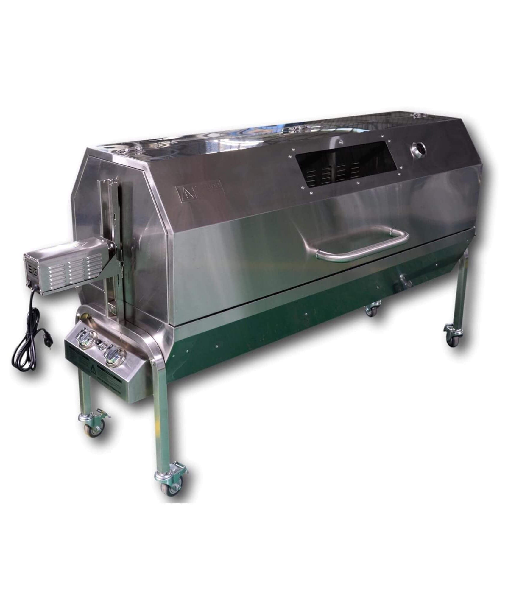 Extra-Large Stainless Steel Propane And Charcoal BBQ Rotisserie (SAK14873)