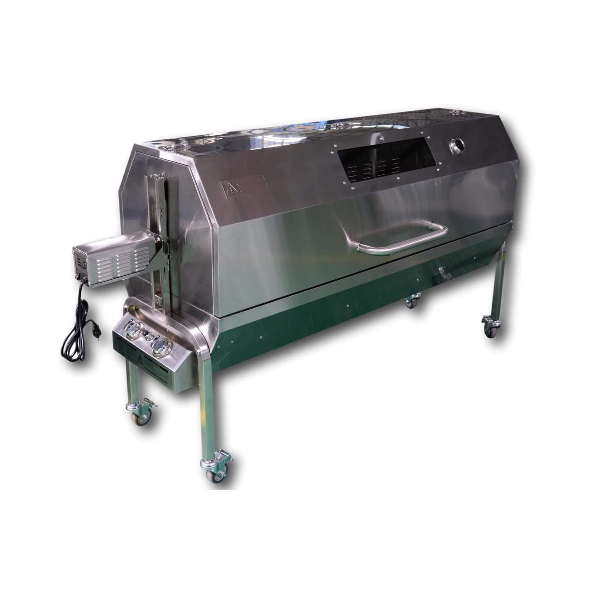 Extra-Large Stainless Steel Propane And Charcoal BBQ Rotisserie (SAK14873)