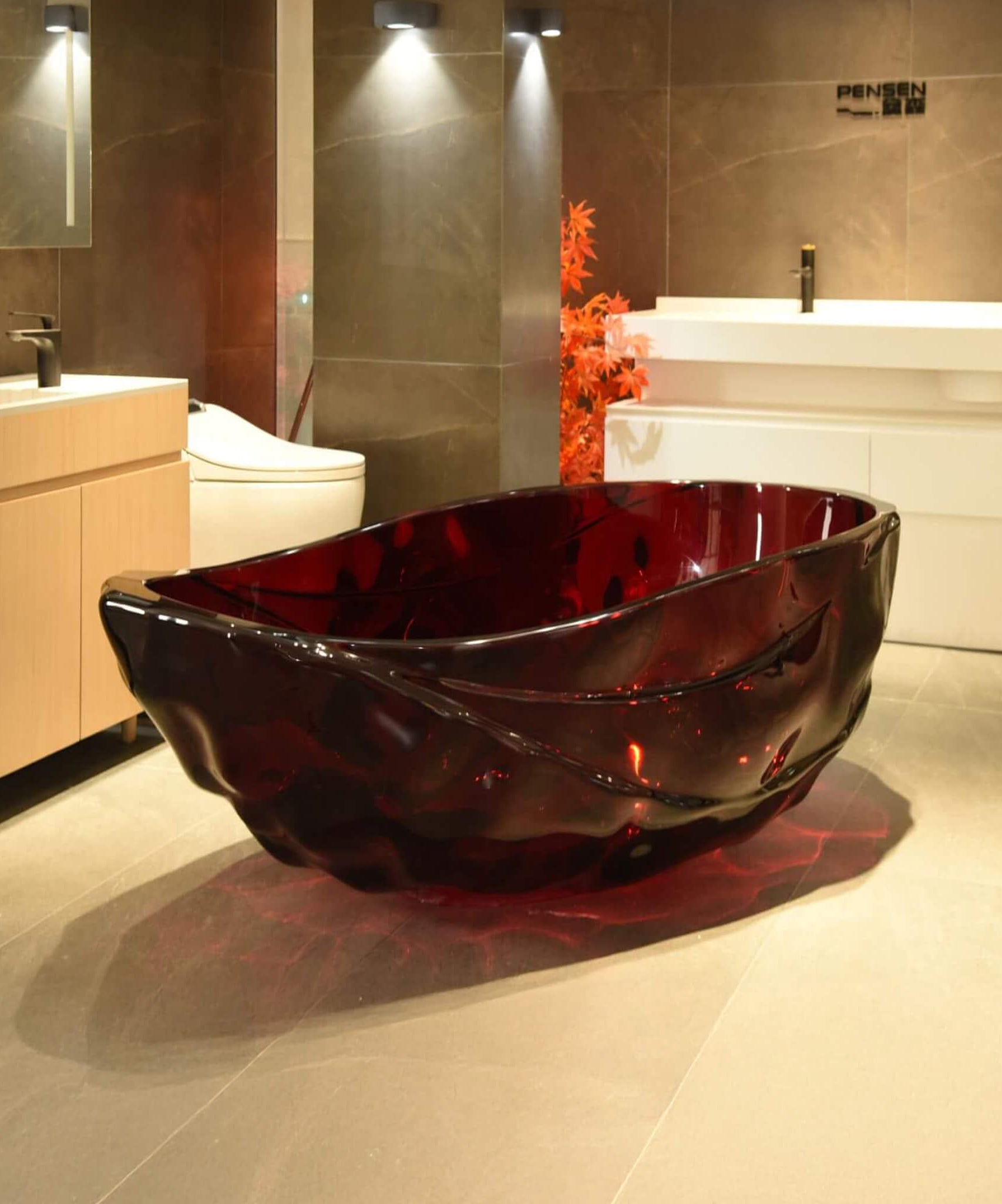 Nuvia Extra-Large 67-Inch Modern Freestanding Oval Resin Soaking Bathtub (SAK39750)