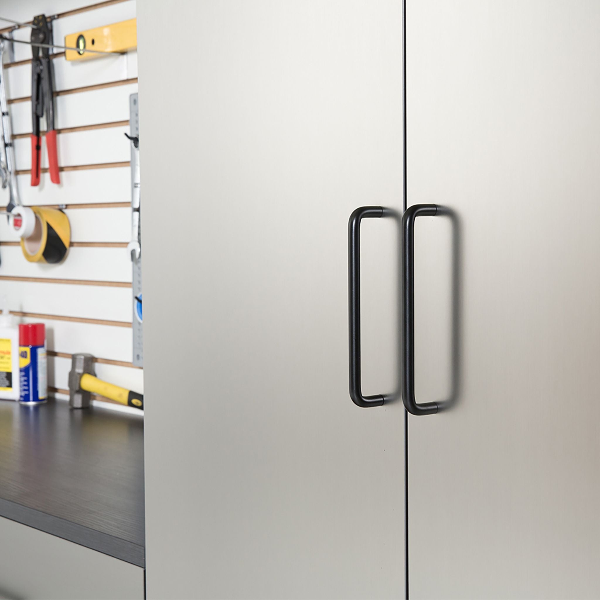 Extra Large Heavy-Duty 96-Inch Garage Cabinet Storage Set With Soft-Close Doors And Adjustable Shelves (SAK74369)