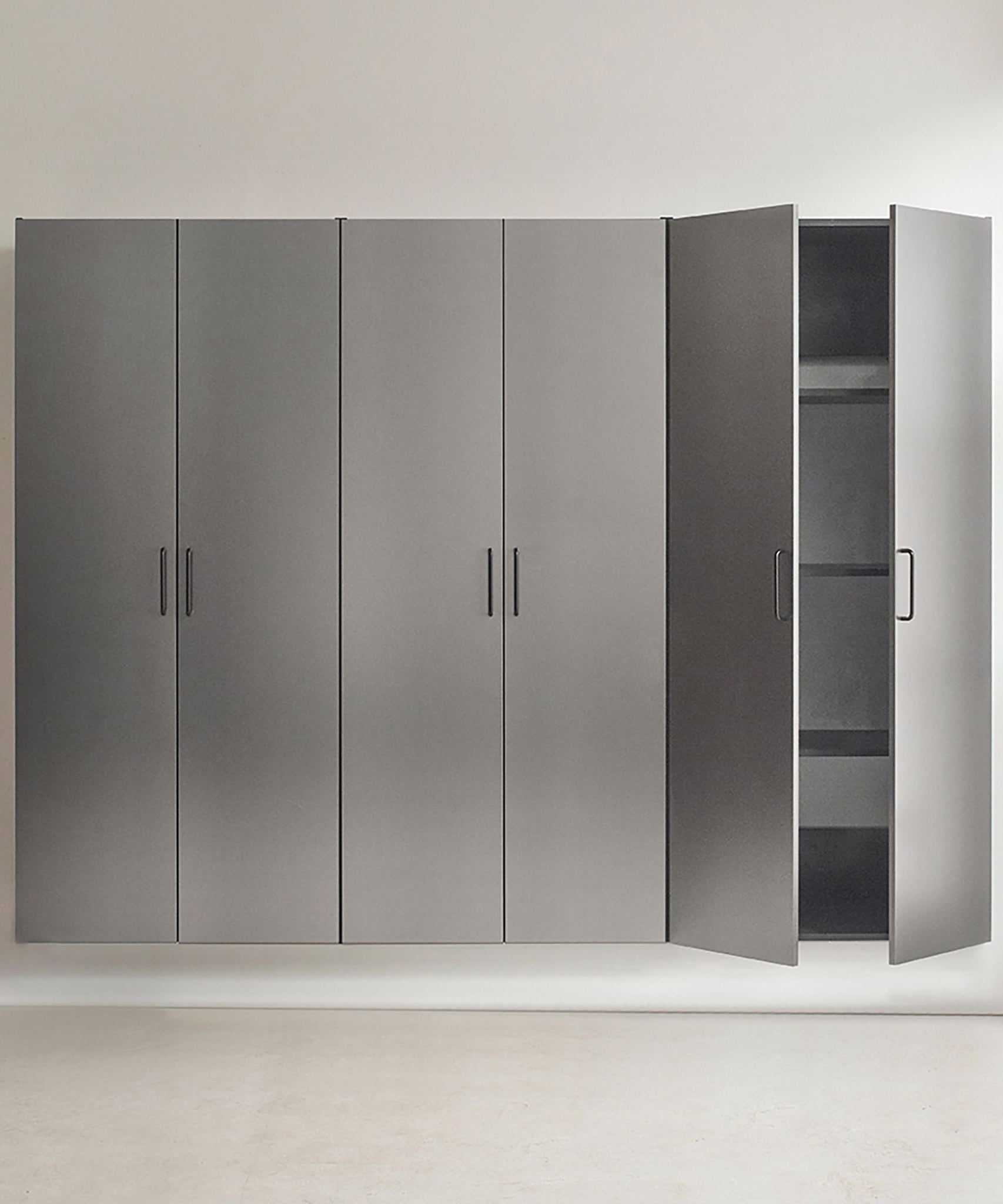 Extra Large Heavy-Duty 96-Inch Garage Cabinet Storage Set With Soft-Close Doors And Adjustable Shelves (SAK74369)