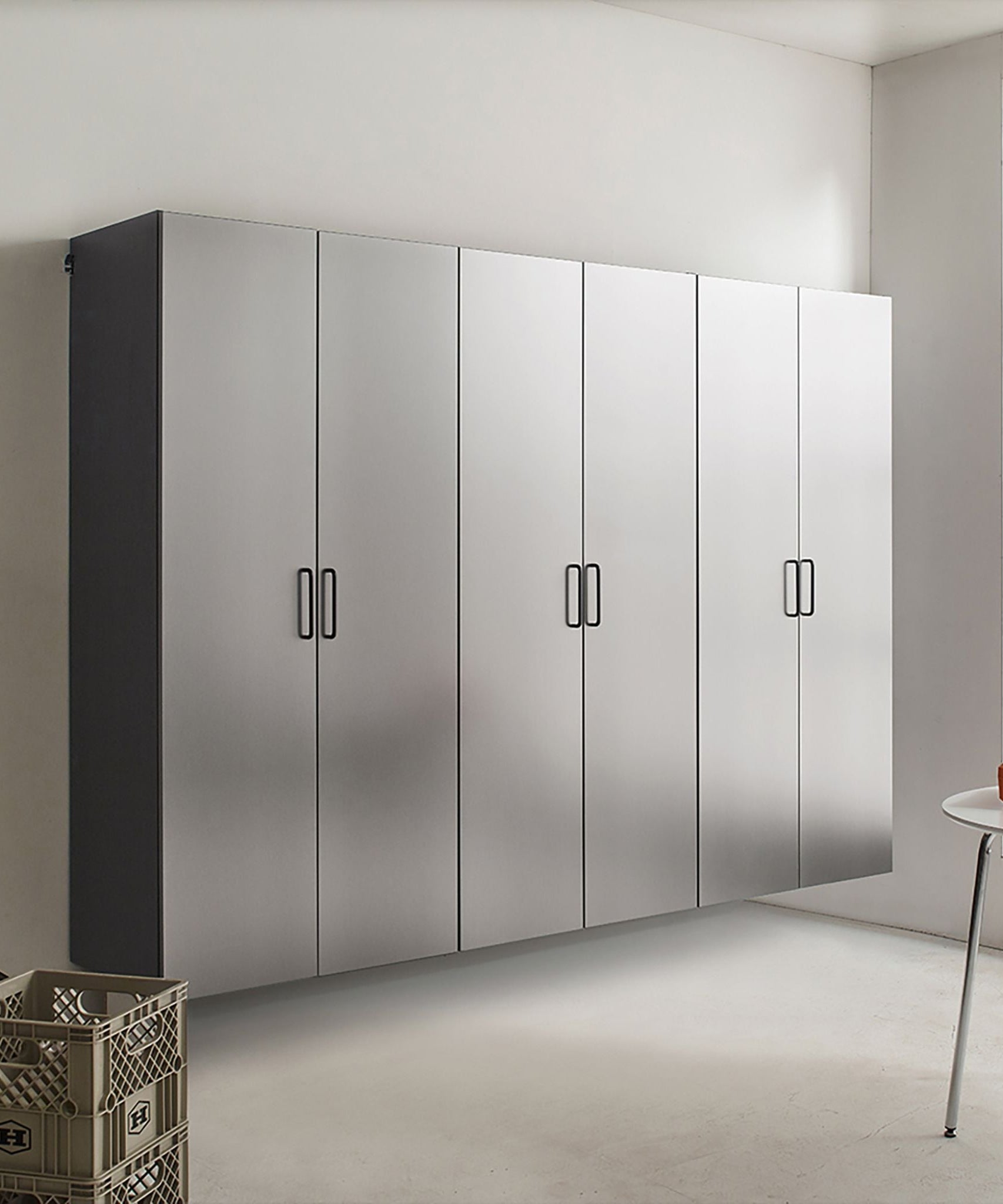 Extra Large Heavy-Duty 96-Inch Garage Cabinet Storage Set With Soft-Close Doors And Adjustable Shelves (SAK74369)