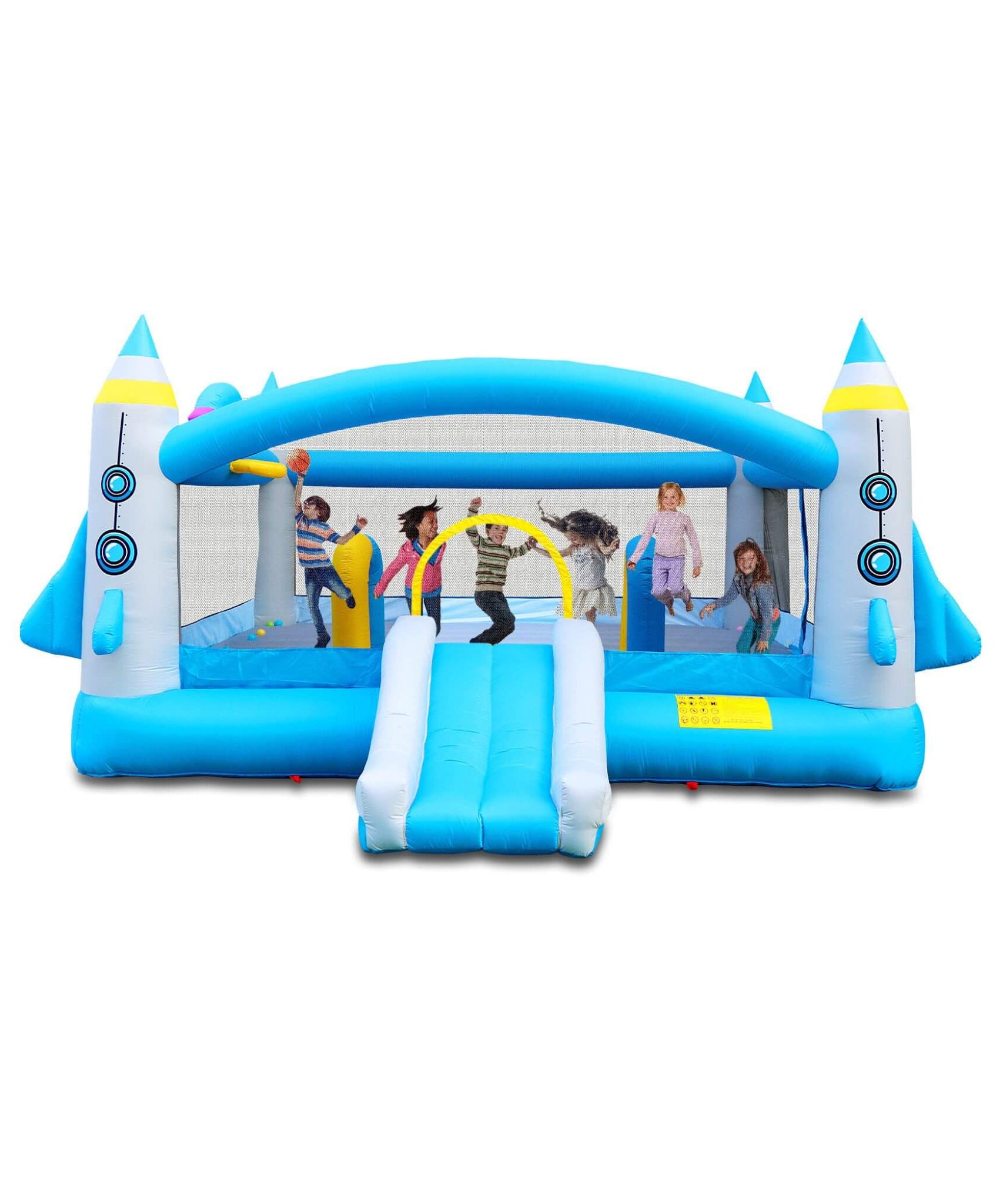 Extra-Large Multifunctional Jump'N Slide Inflatable Bouncer With Blower (SAK81243)