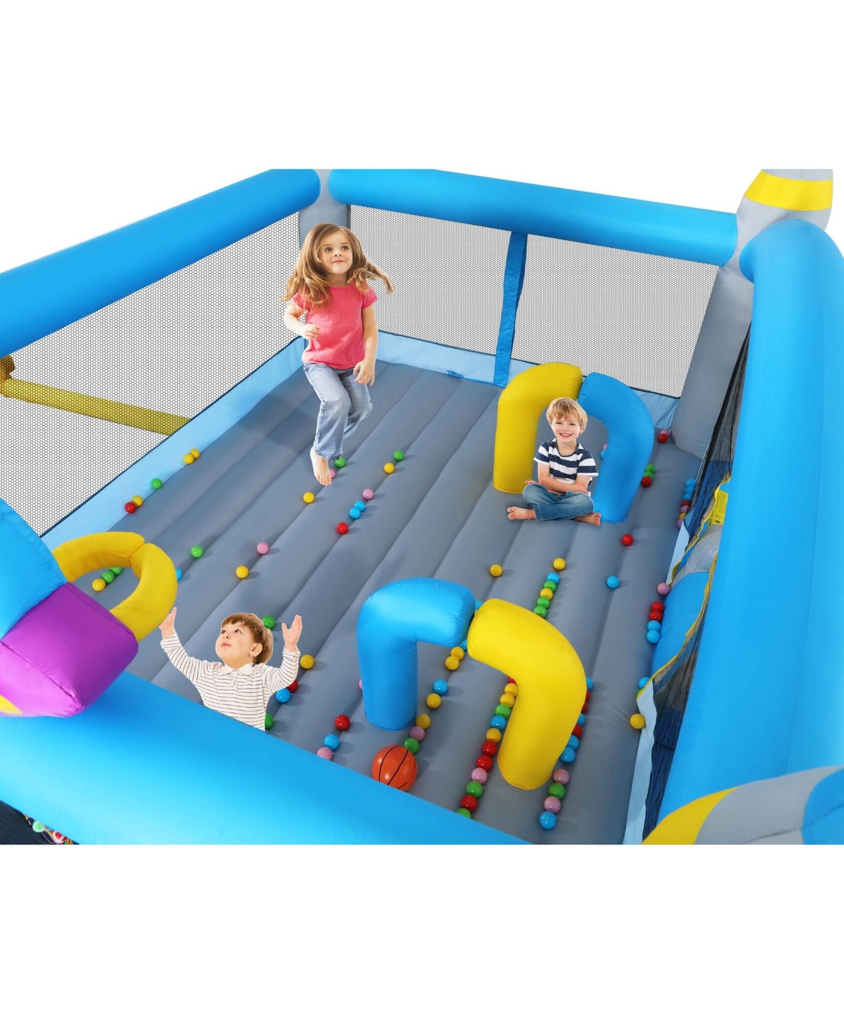 Extra-Large Multifunctional Jump'N Slide Inflatable Bouncer With Blower (SAK81243)