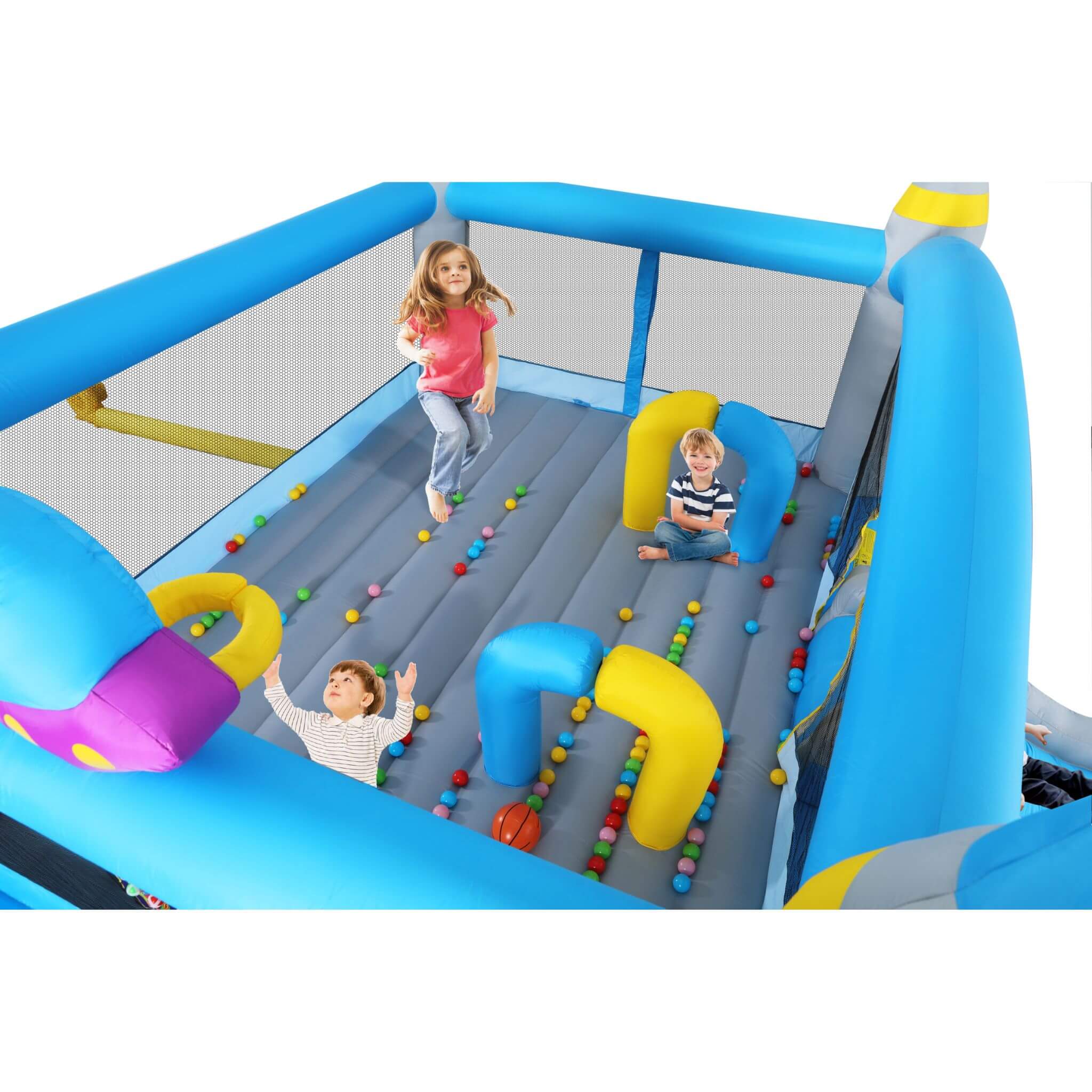 Extra-Large Multifunctional Jump'N Slide Inflatable Bouncer With Blower (SAK81243)