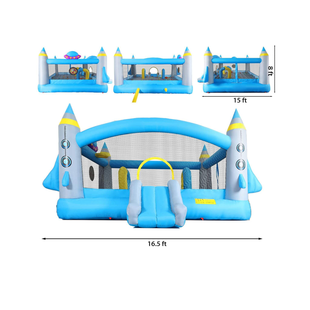 Extra-Large Multifunctional Jump'N Slide Inflatable Bouncer With Blower (SAK81243)
