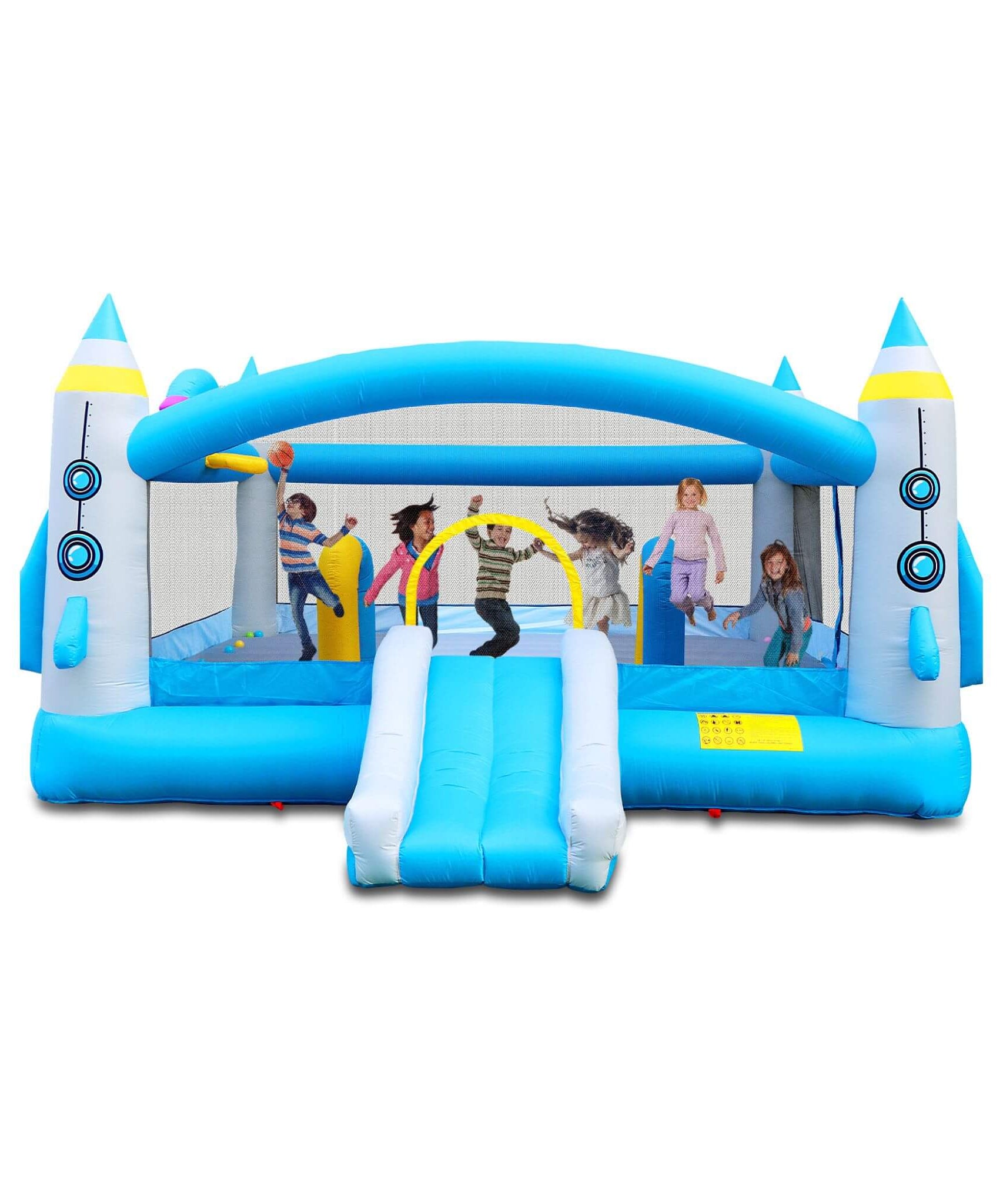 Extra-Large Multifunctional Jump'N Slide Inflatable Bouncer With Blower (SAK81243)