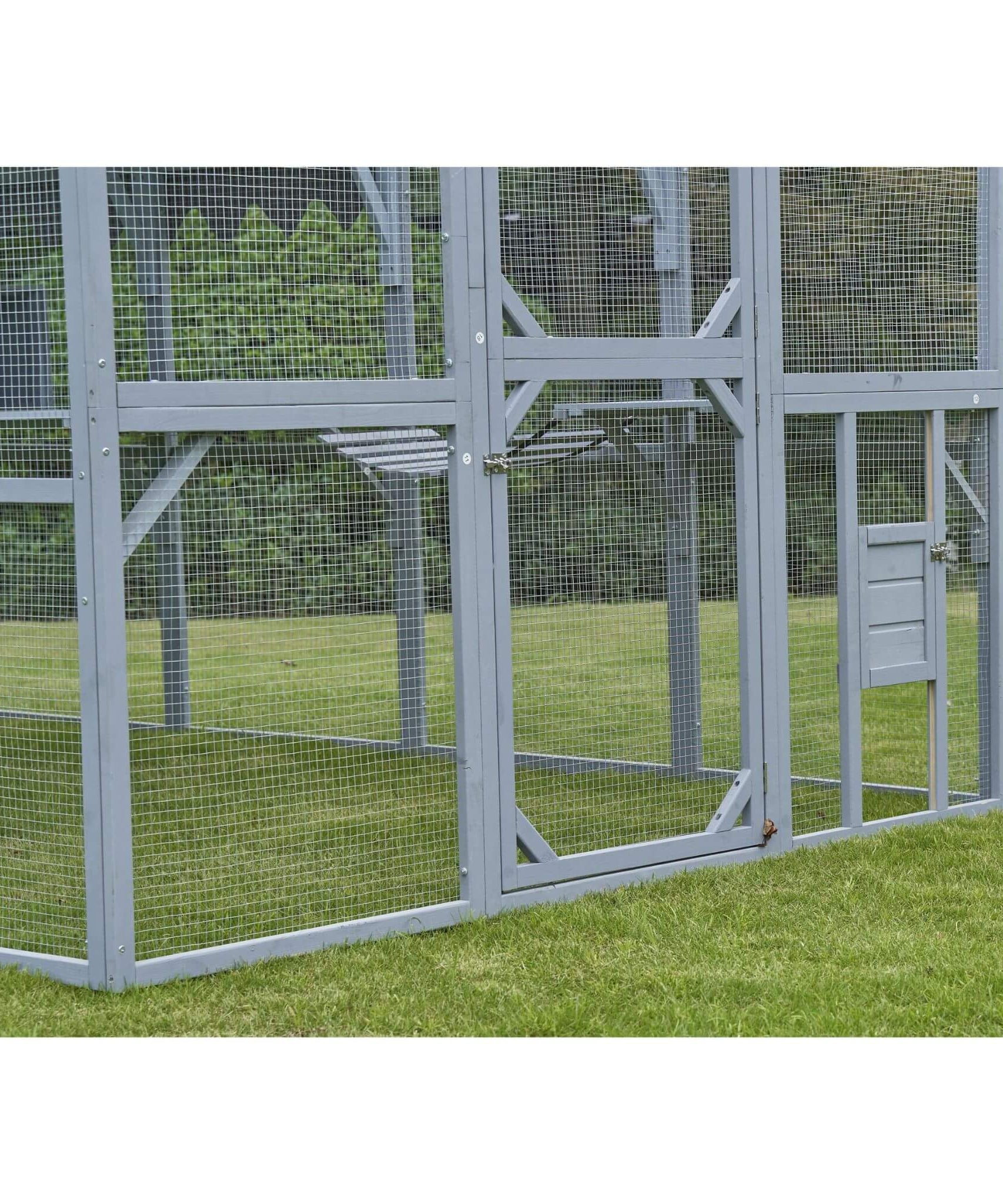 Alora Extra Large Outdoor Cat Kitten Playpen House With Platforms, And Waterproof Cover (SAK55092)